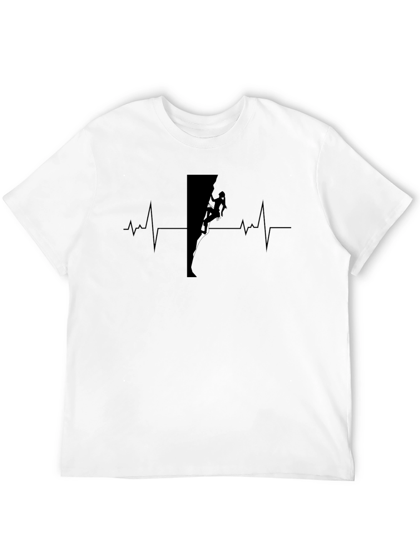 Climbing Heartbeat T-Shirt - Rock Climbing Passion