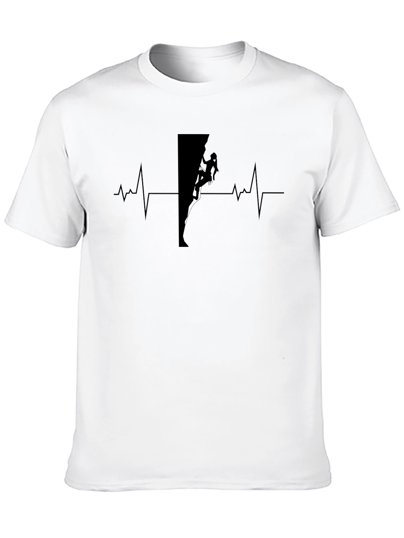 Climbing Heartbeat T-Shirt - Rock Climbing Passion
