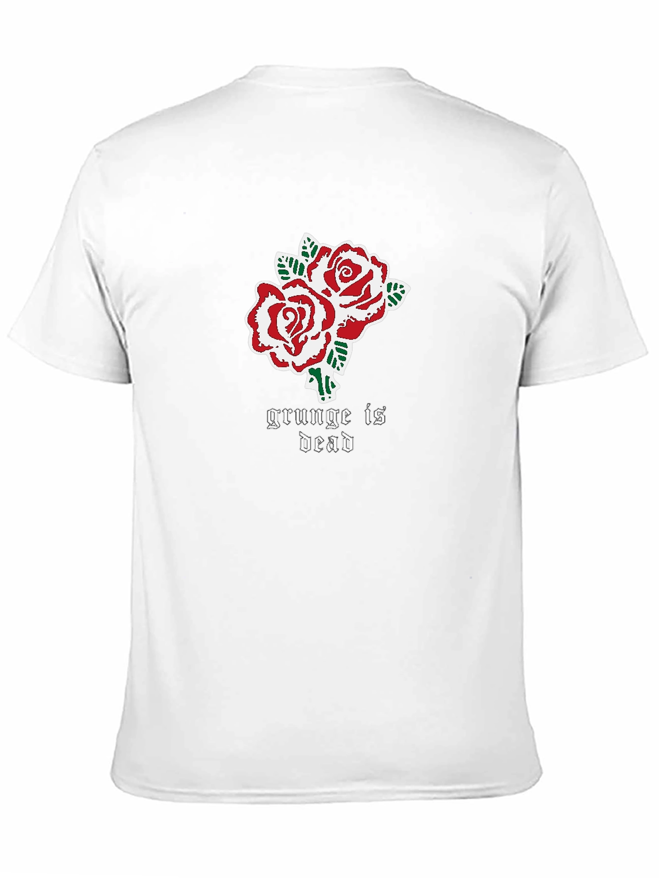 Grunge is Dead Rose Graphic T-Shirt