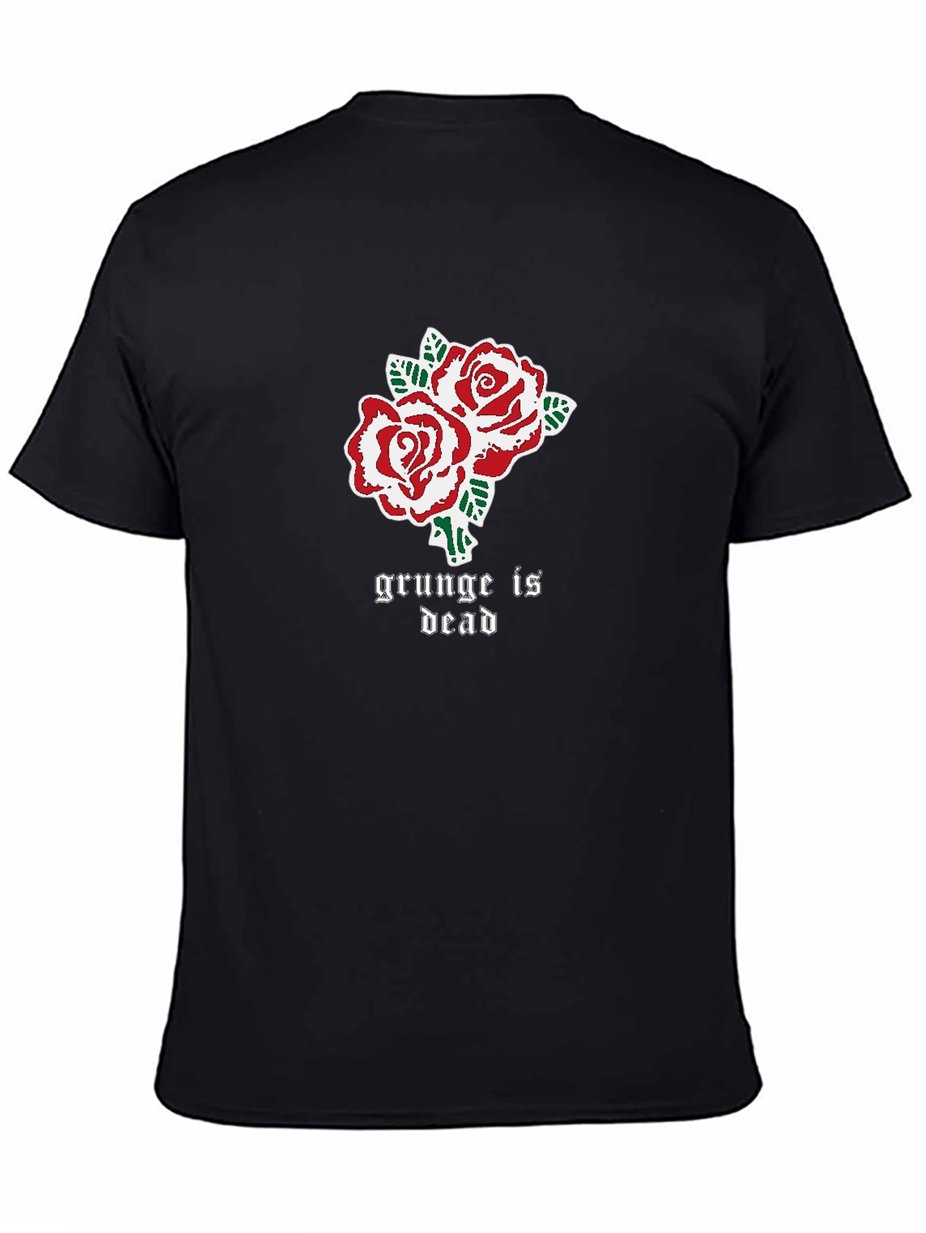 Grunge is Dead Rose Graphic T-Shirt