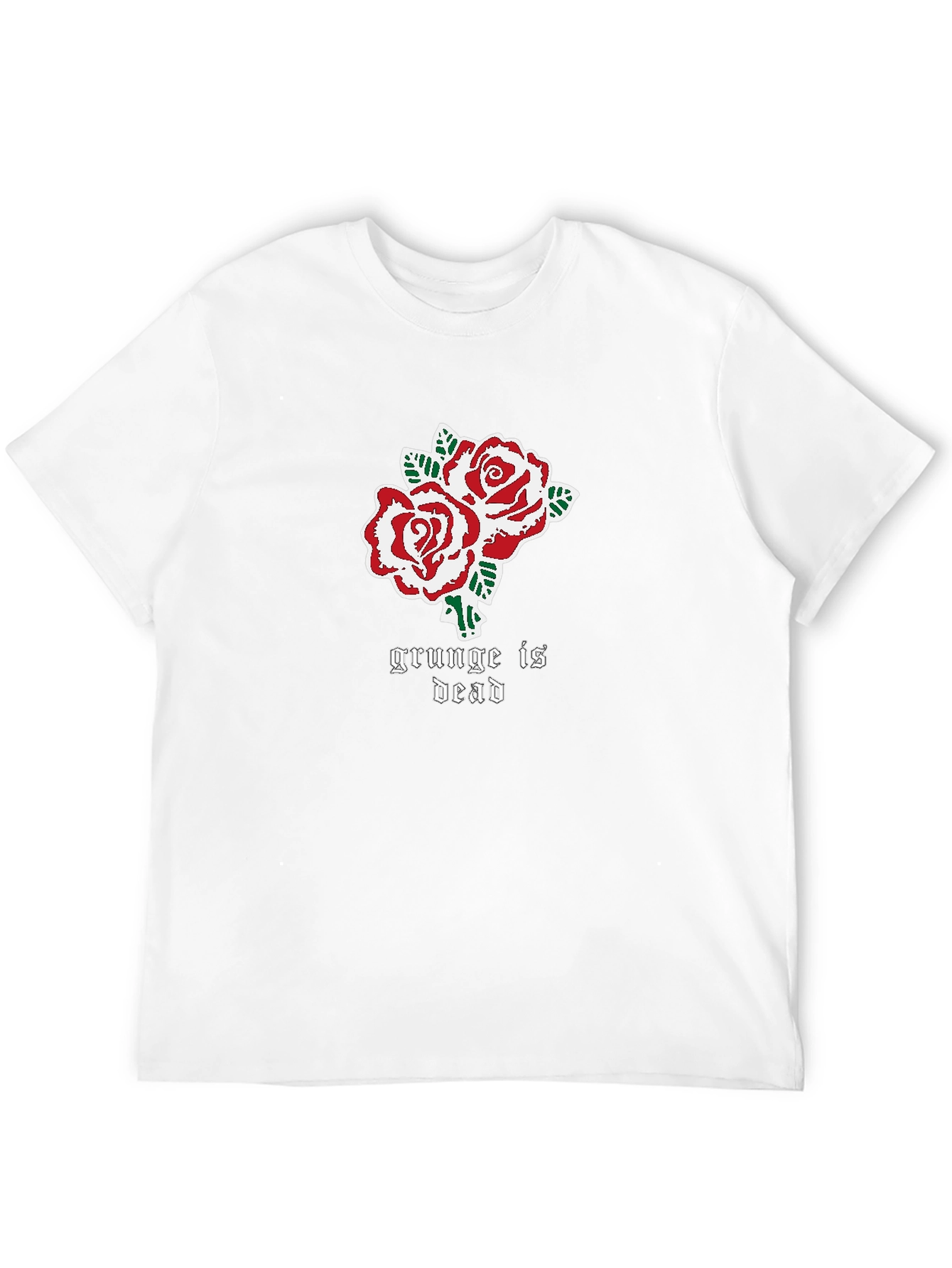 Grunge is Dead Rose Graphic T-Shirt