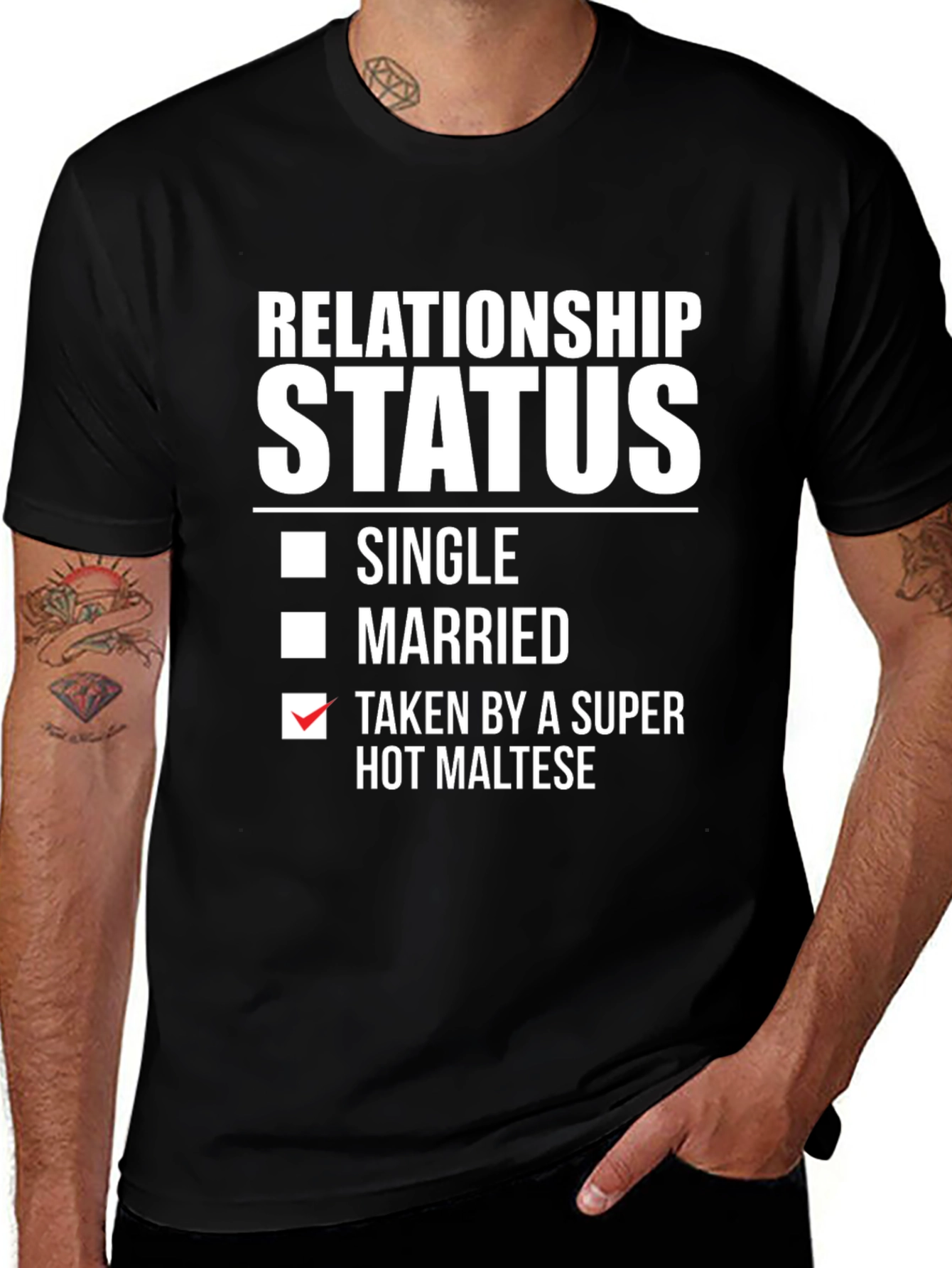 Relationship Status: Taken By a Super Hot Maltese T-Shirt