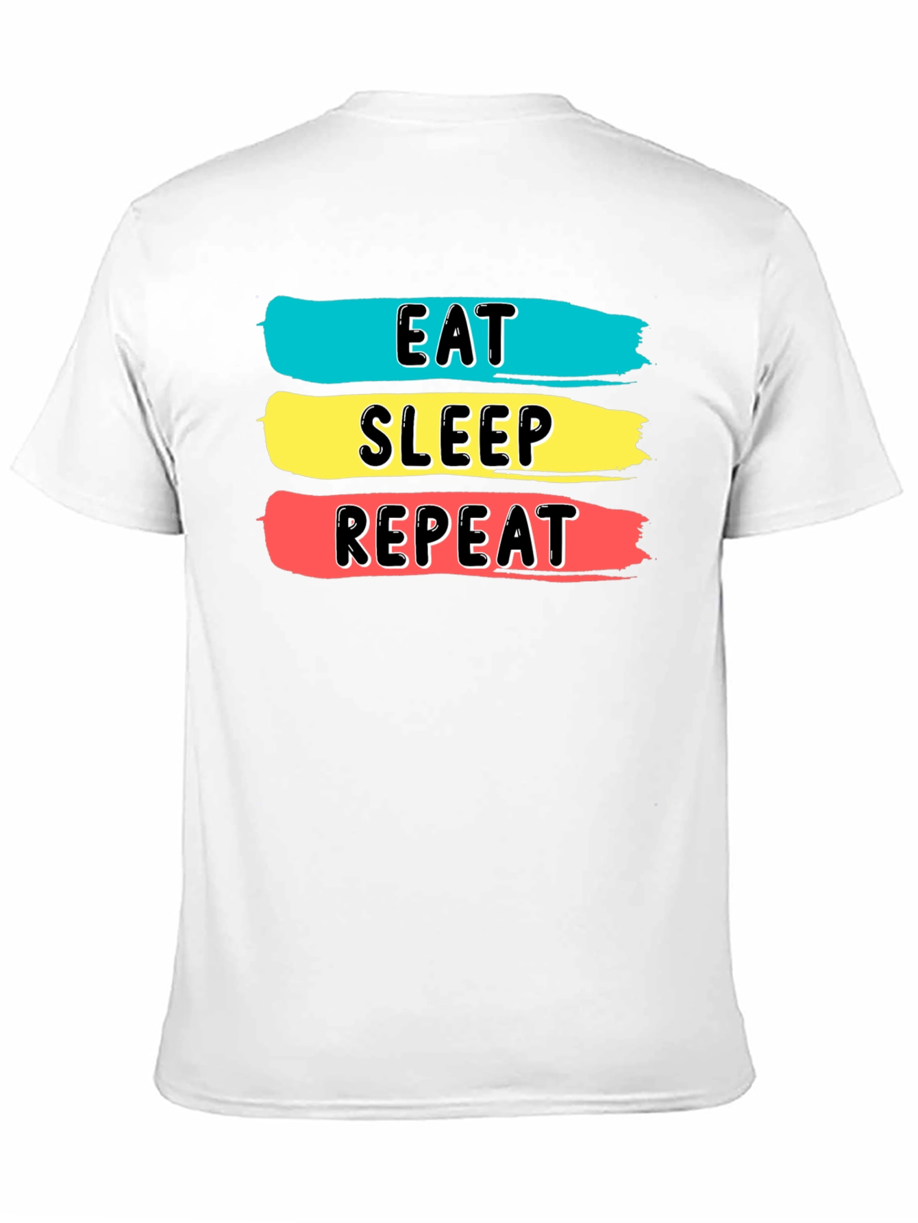 Eat Sleep Repeat Graphic Tee - Soft Cotton Blend