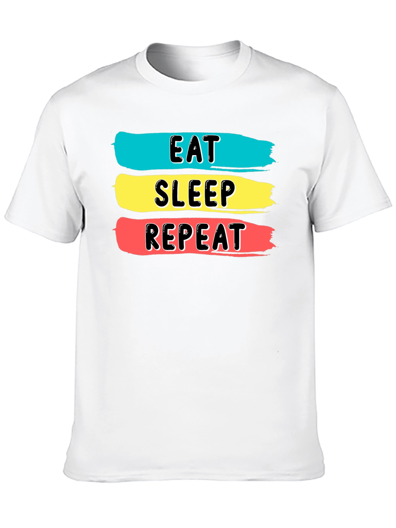 Eat Sleep Repeat Graphic Tee - Soft Cotton Blend