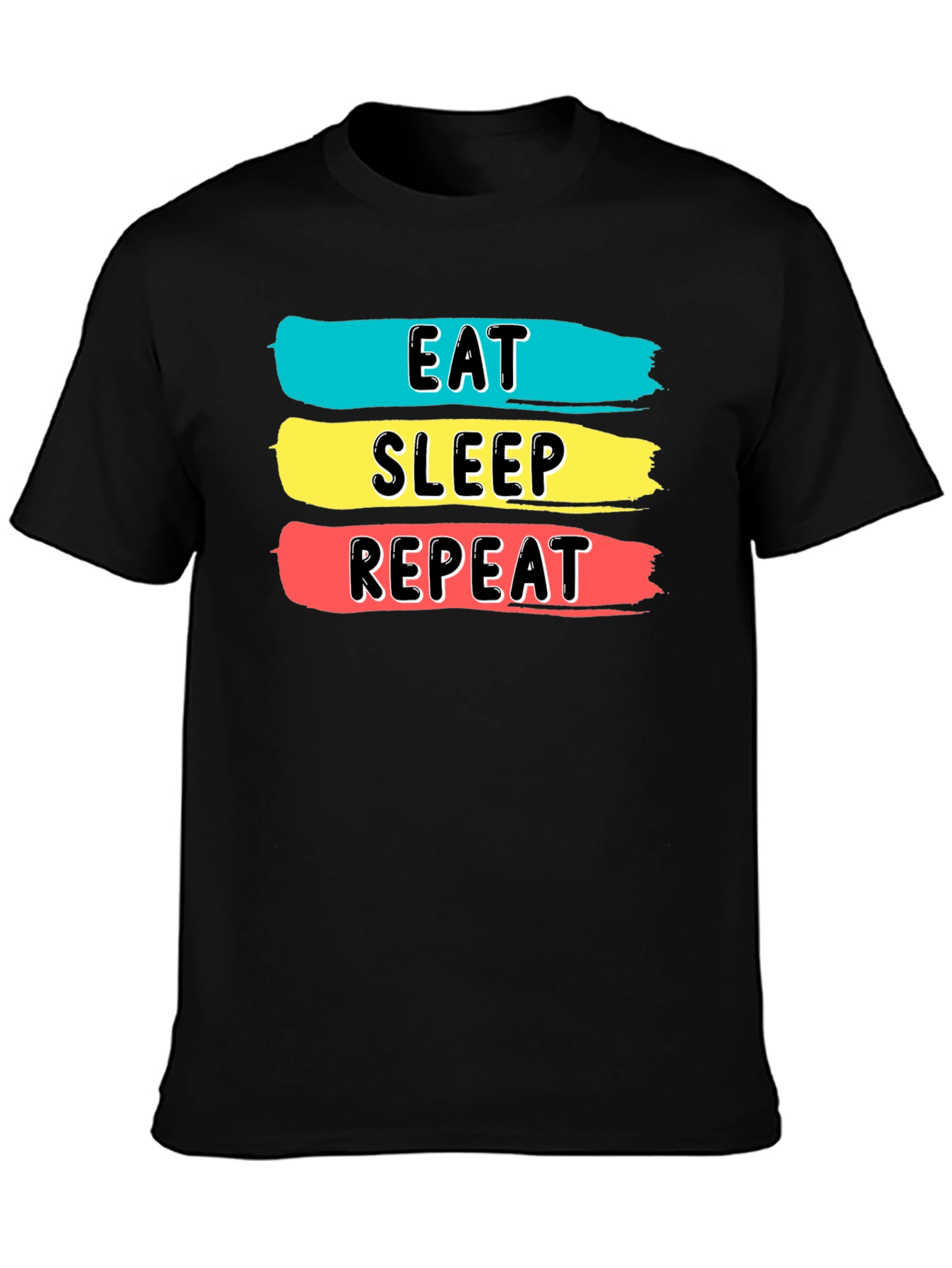 Eat Sleep Repeat Graphic Tee - Soft Cotton Blend