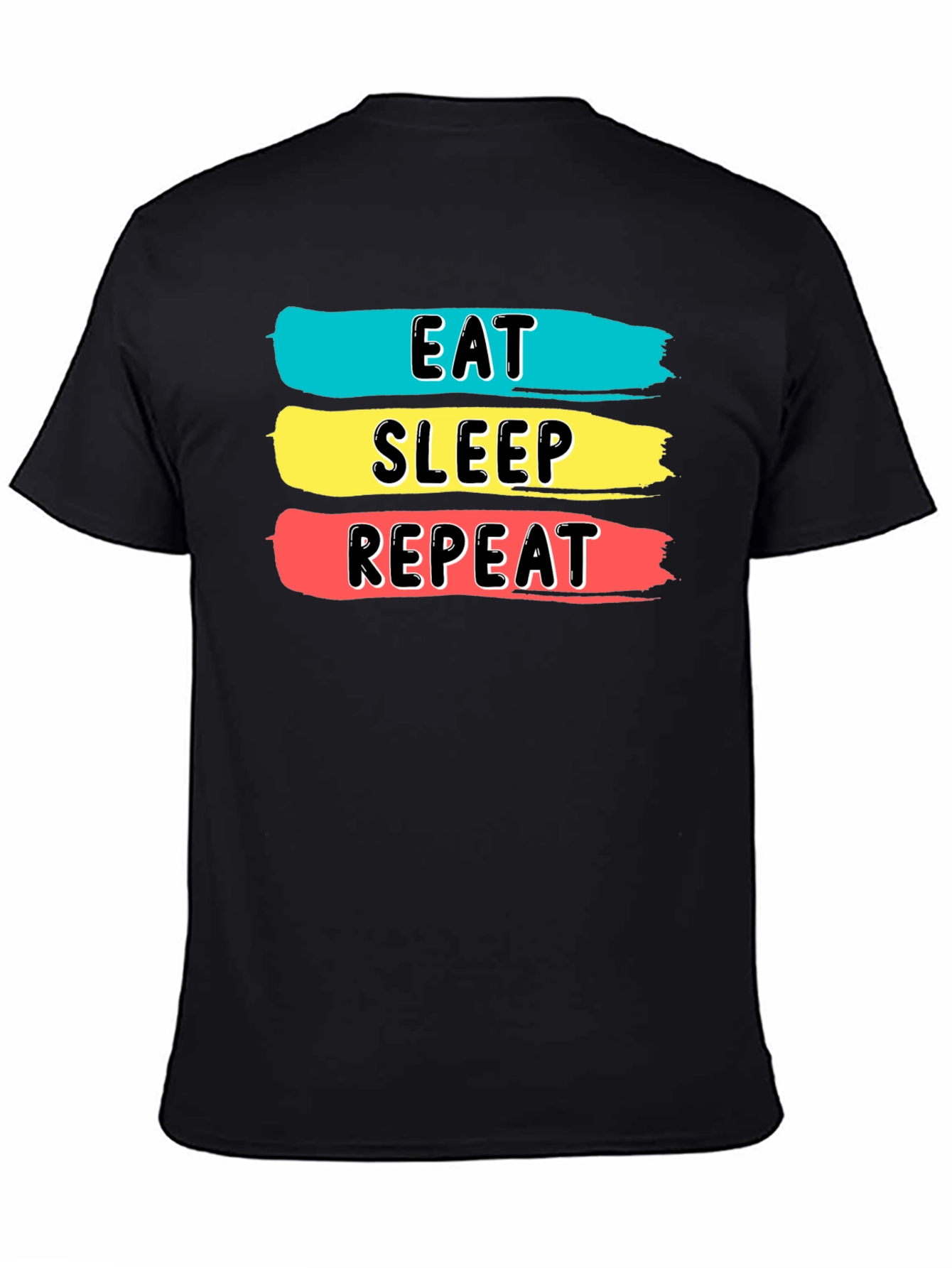 Eat Sleep Repeat Graphic Tee - Soft Cotton Blend