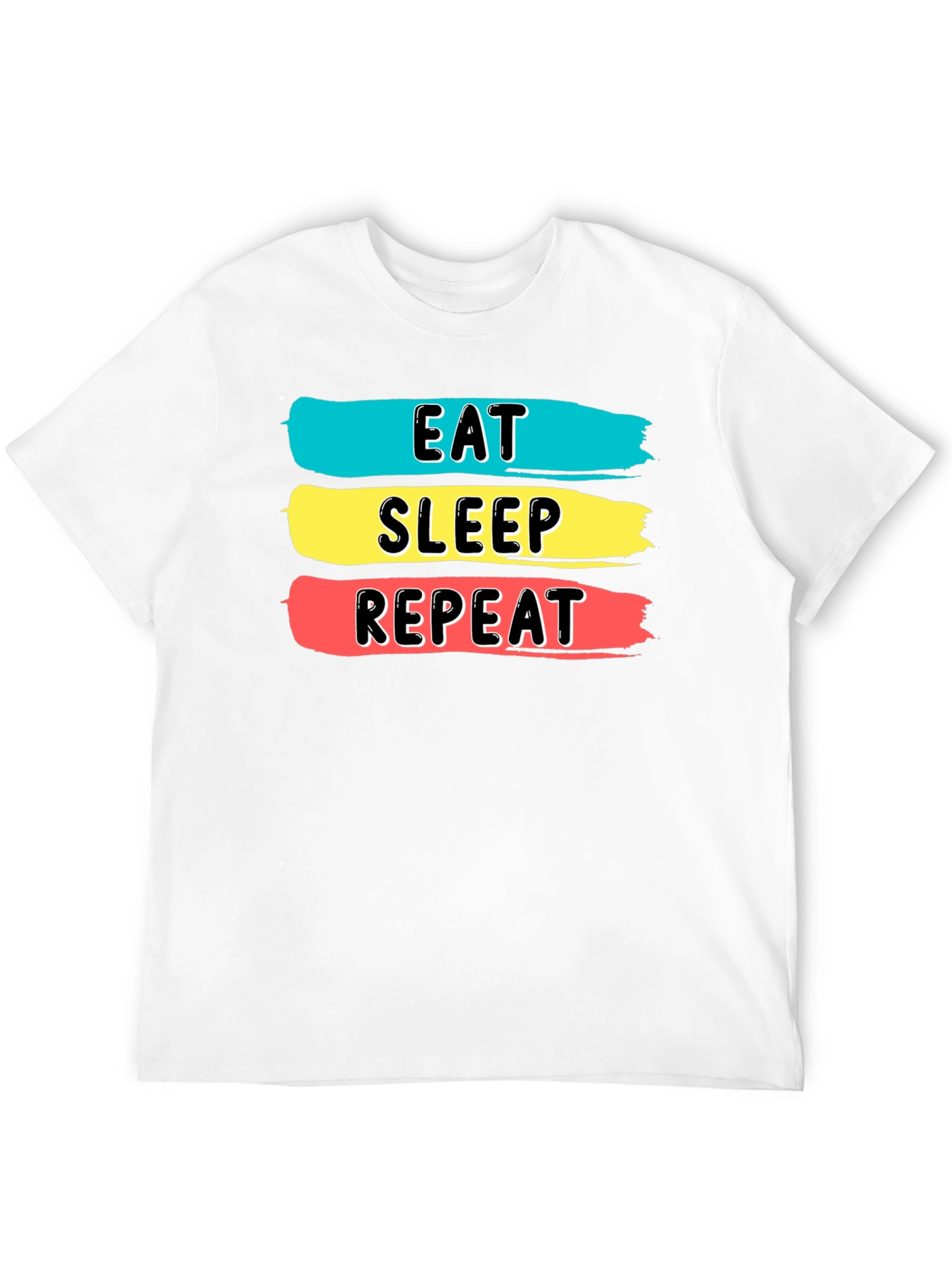 Eat Sleep Repeat Graphic Tee - Soft Cotton Blend