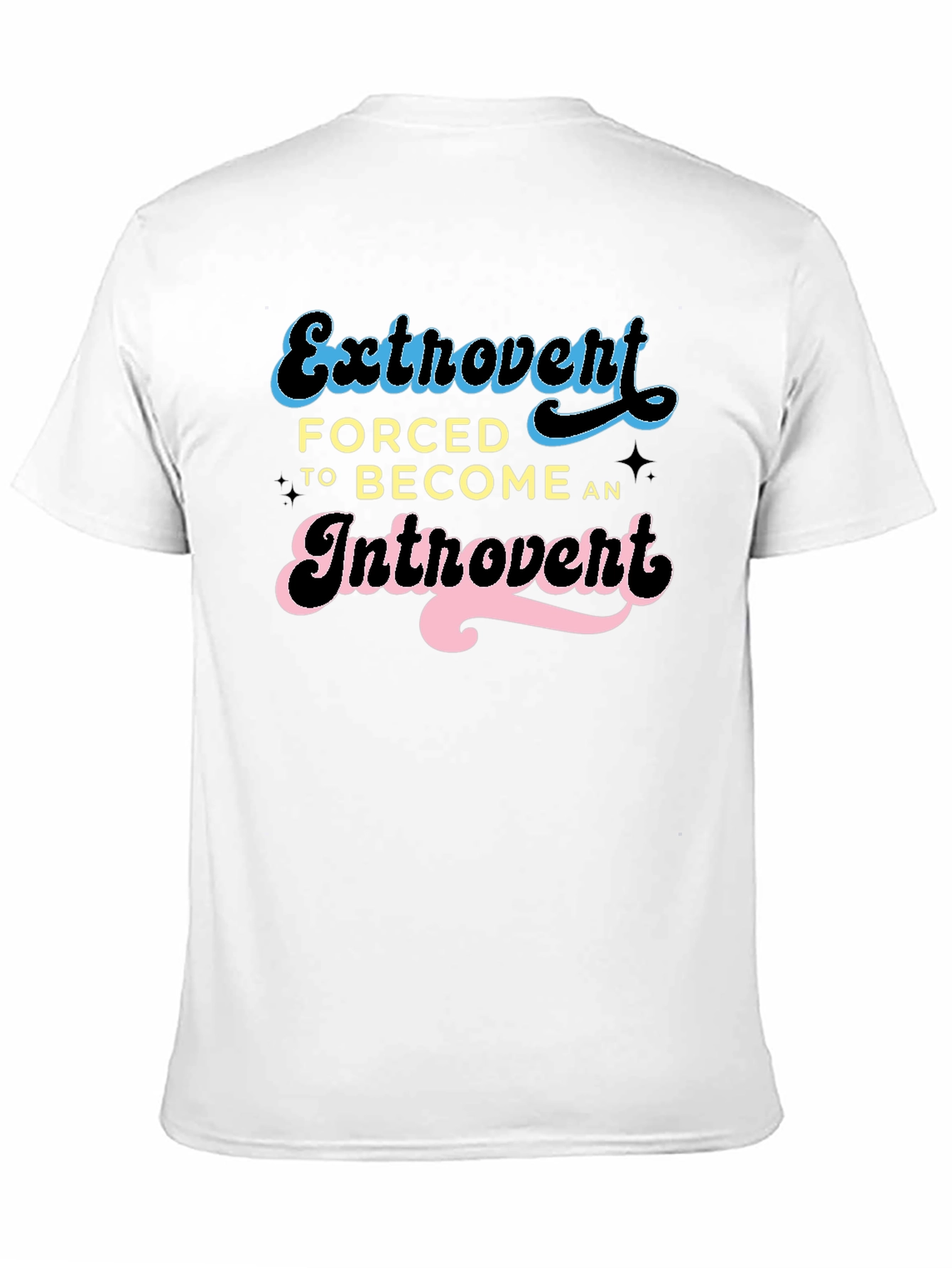 Introvert Humor Tee - Black Graphic T-Shirt