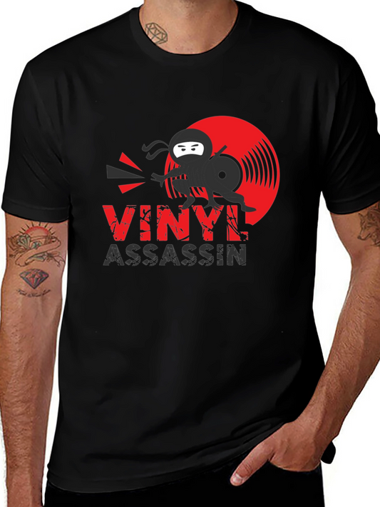 Vinyl Assassin Graphic Tee - Record Ninja T-Shirt