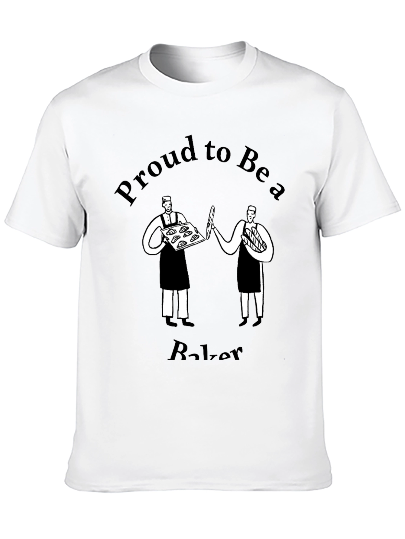 Proud Baker Graphic Tee - Black Cotton Blend T-Shirt
