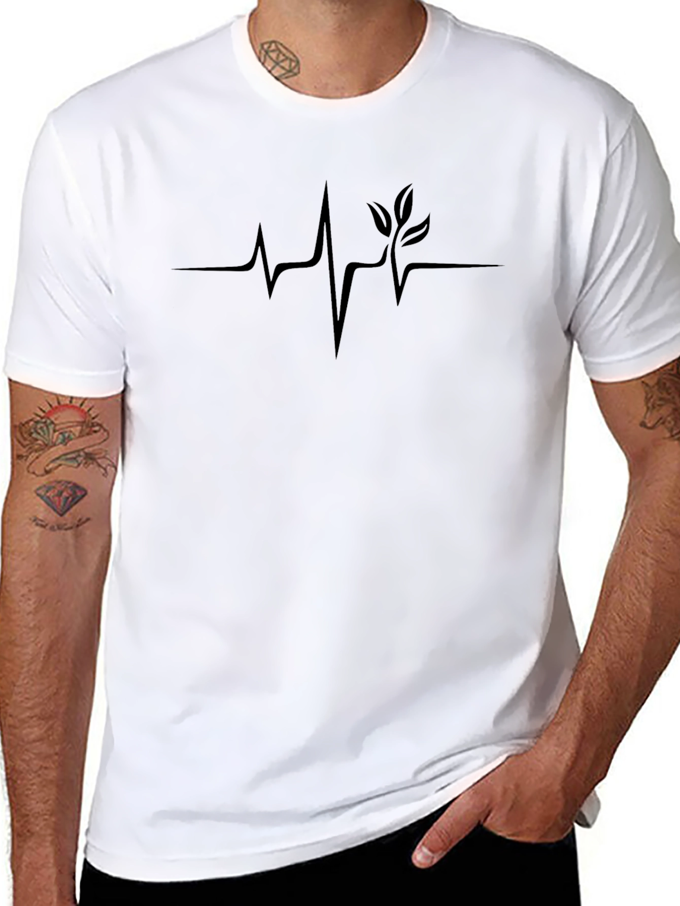 Natures Pulse T-Shirt: Heartbeat Tree Design