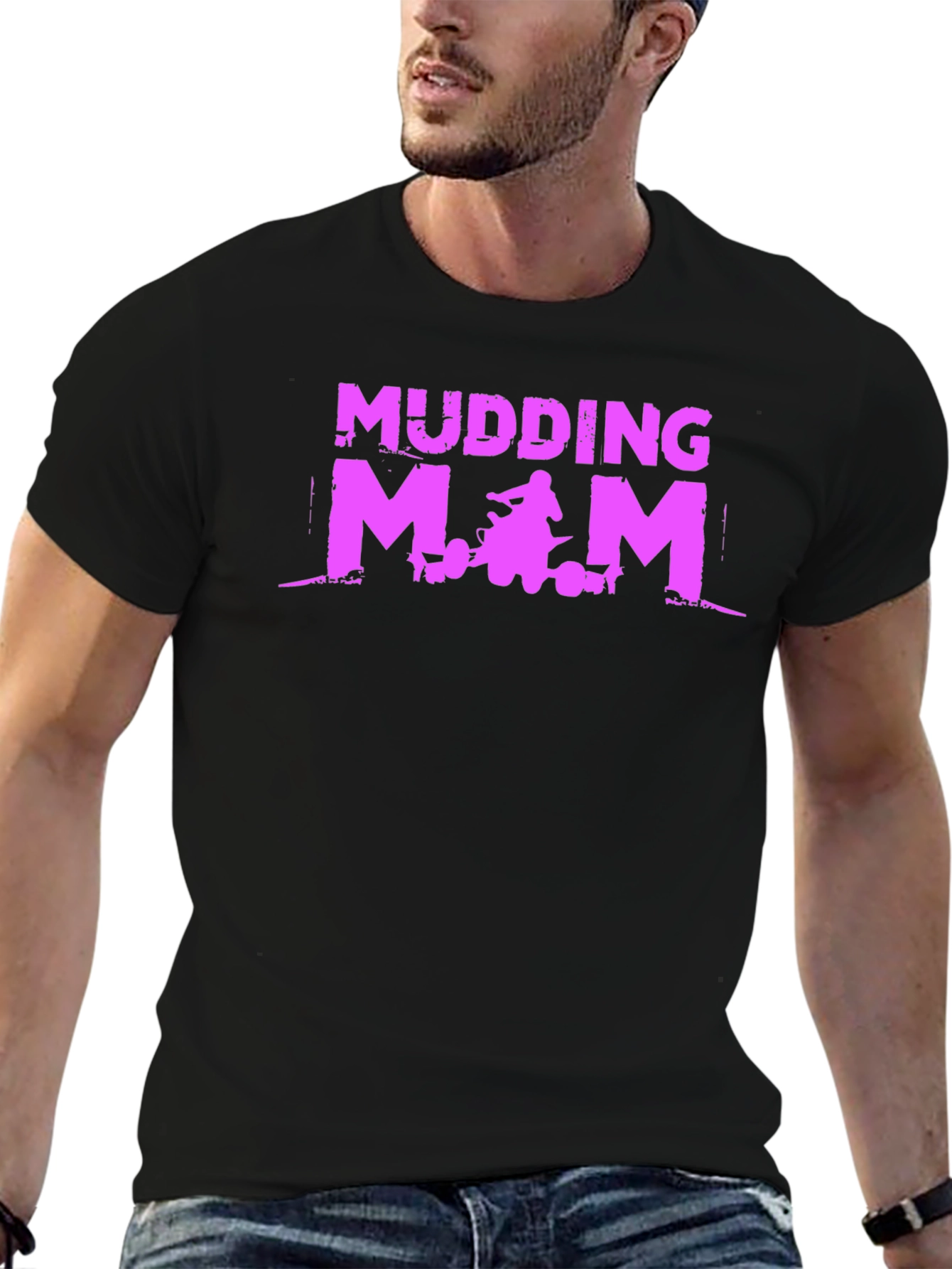 Mudding Mom ATV T-Shirt Black
