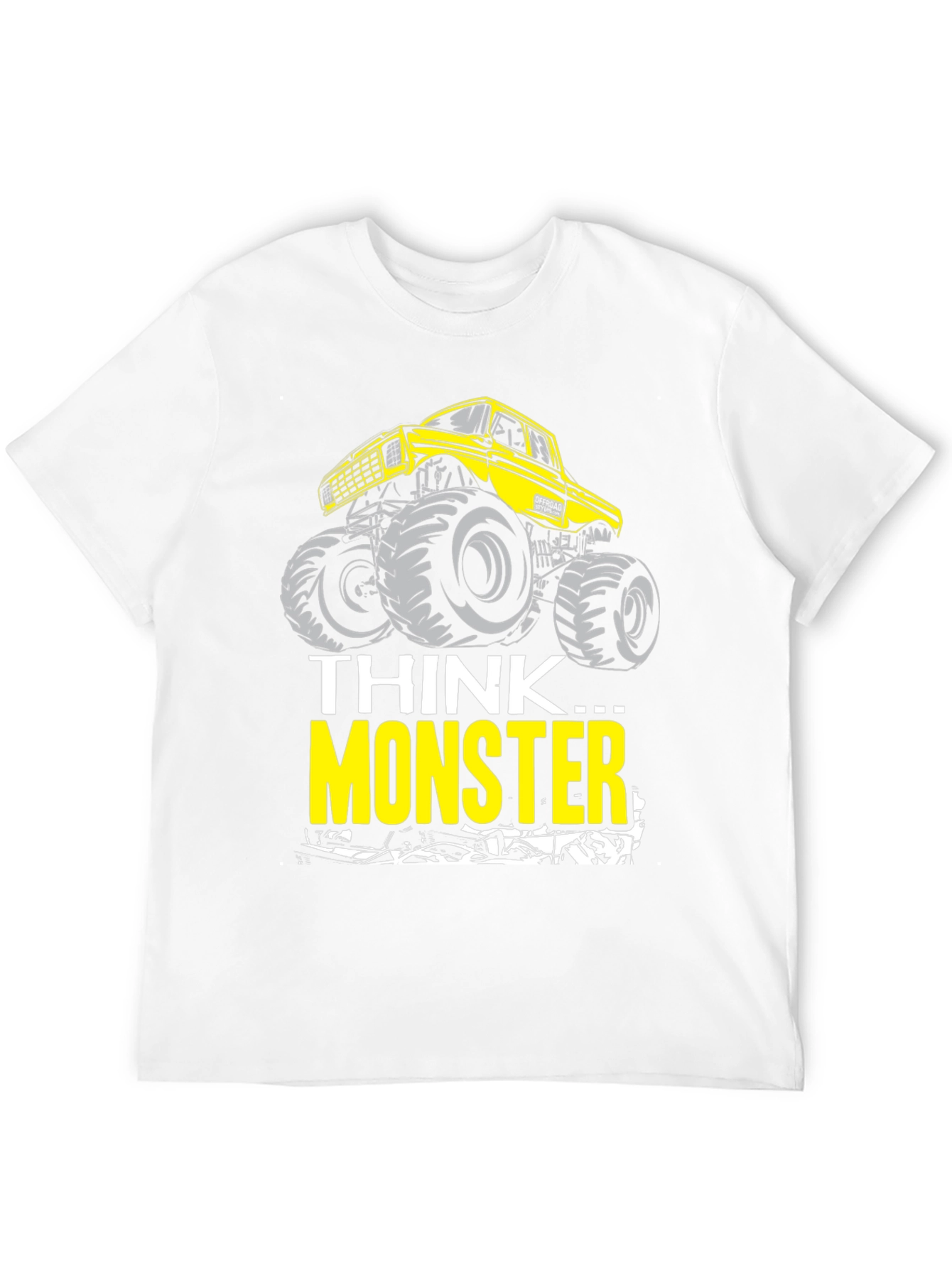 Think Monster Truck Graphic T-Shirt - Black