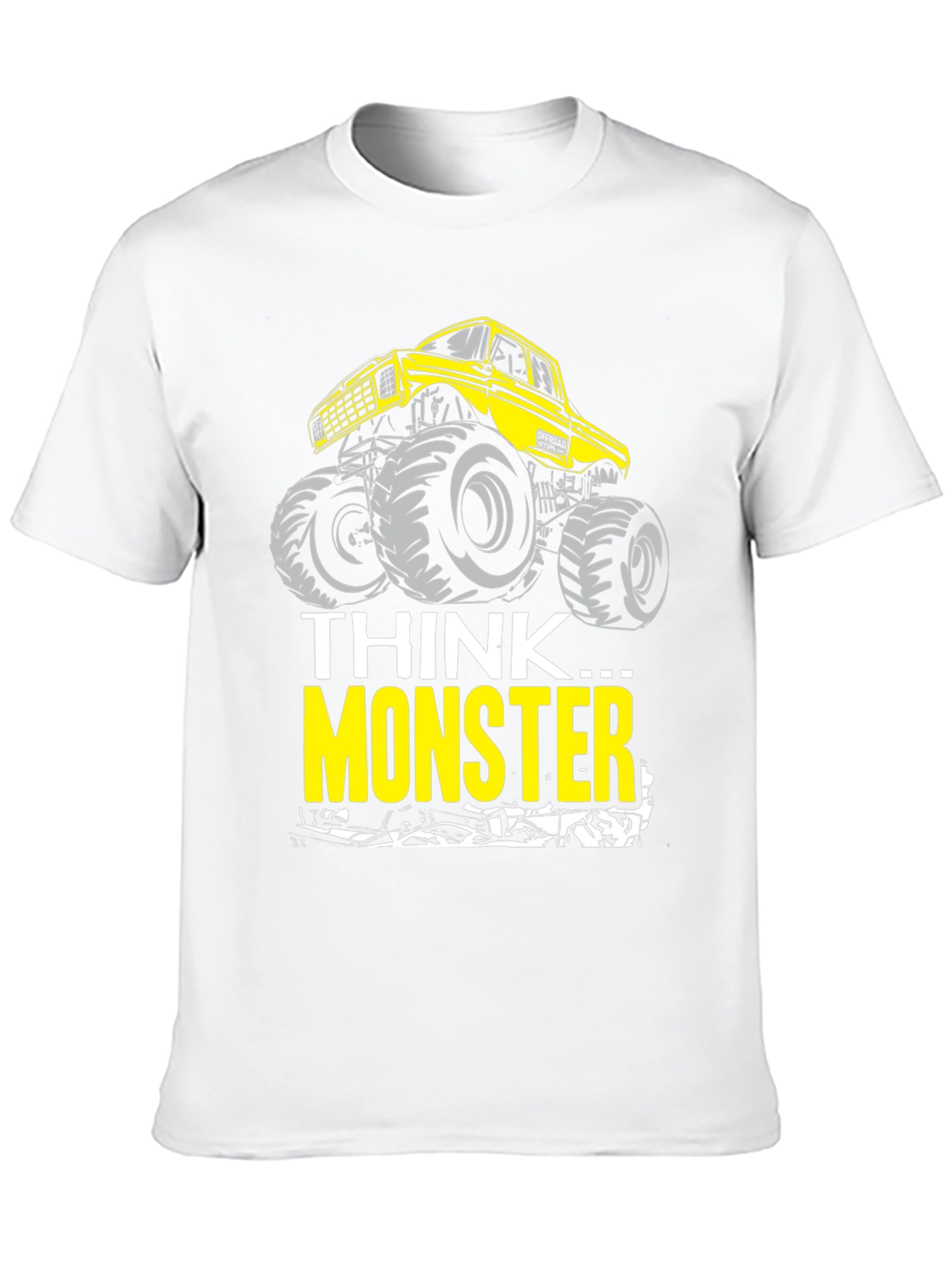 Think Monster Truck Graphic T-Shirt - Black