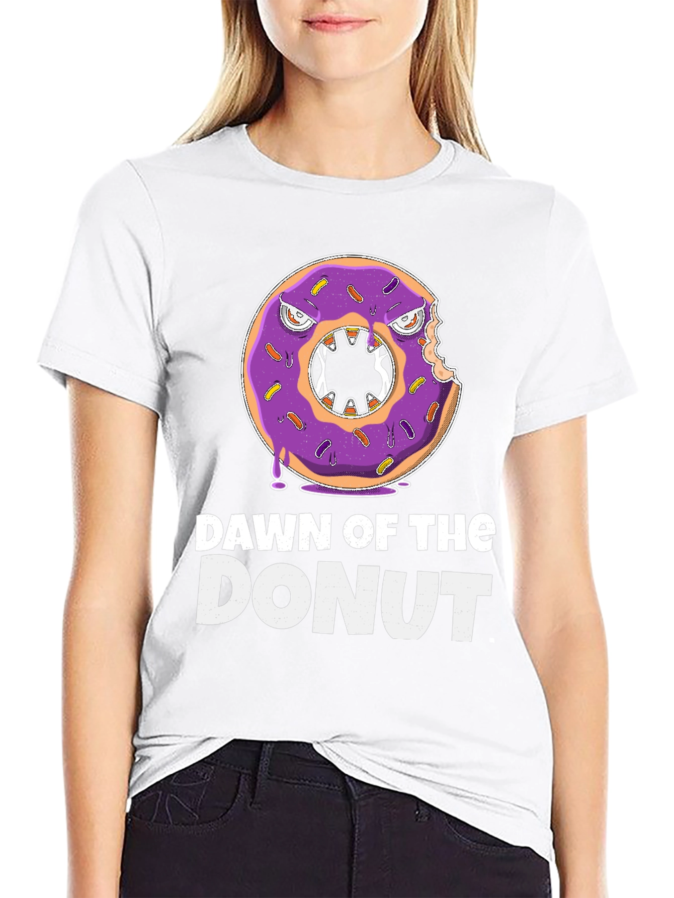 Dawn of the Donut Funny Graphic Tee
