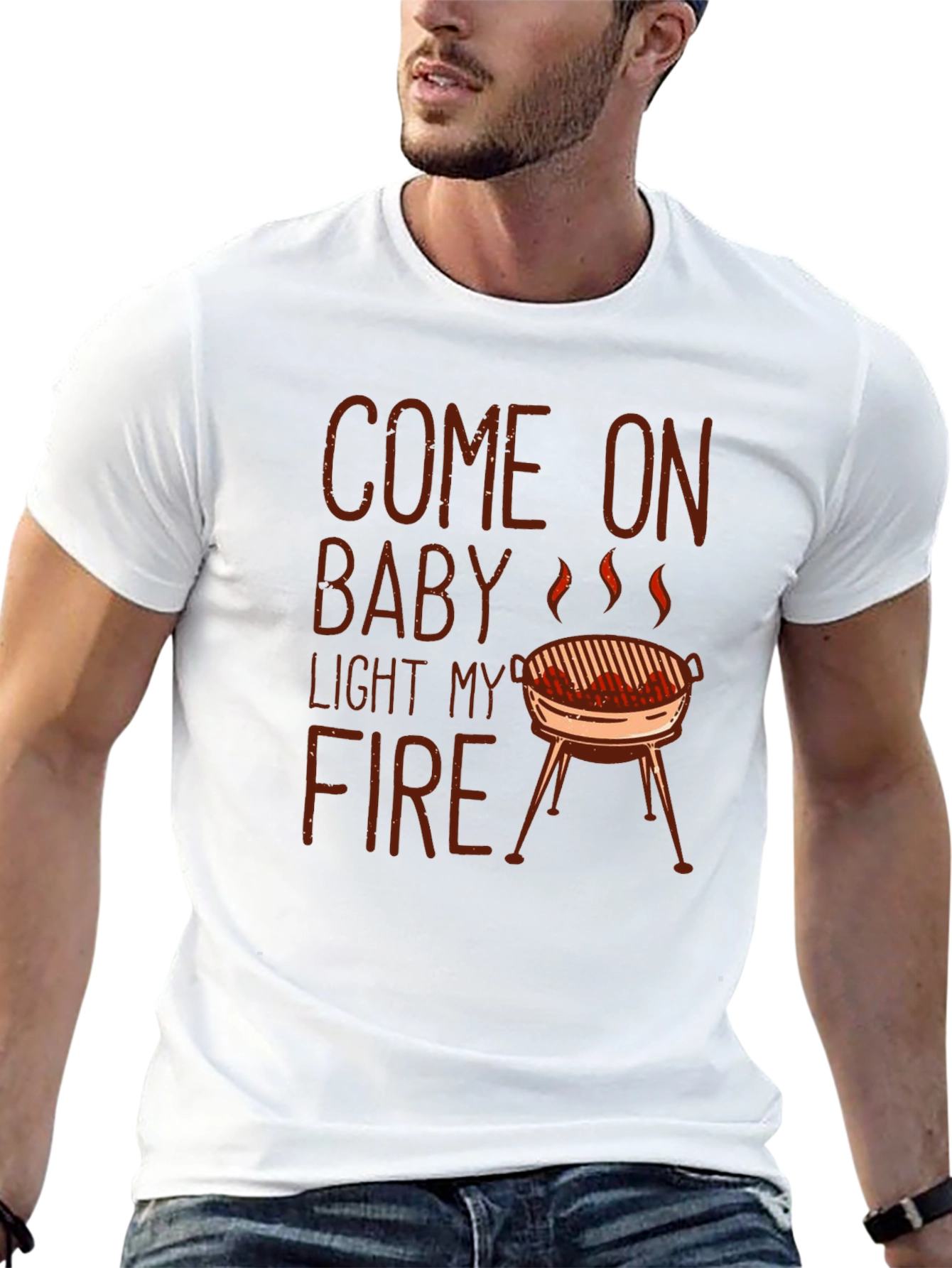 Come On Baby Light My Fire BBQ T-Shirt