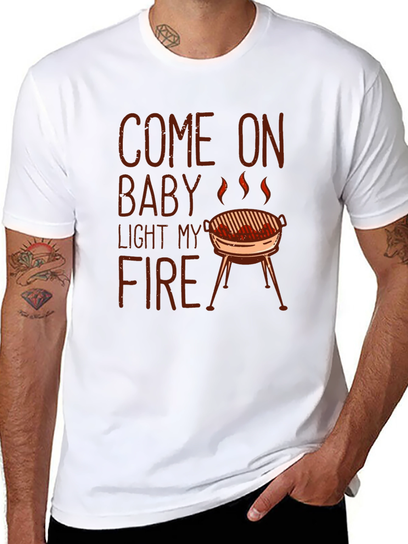 Come On Baby Light My Fire BBQ T-Shirt