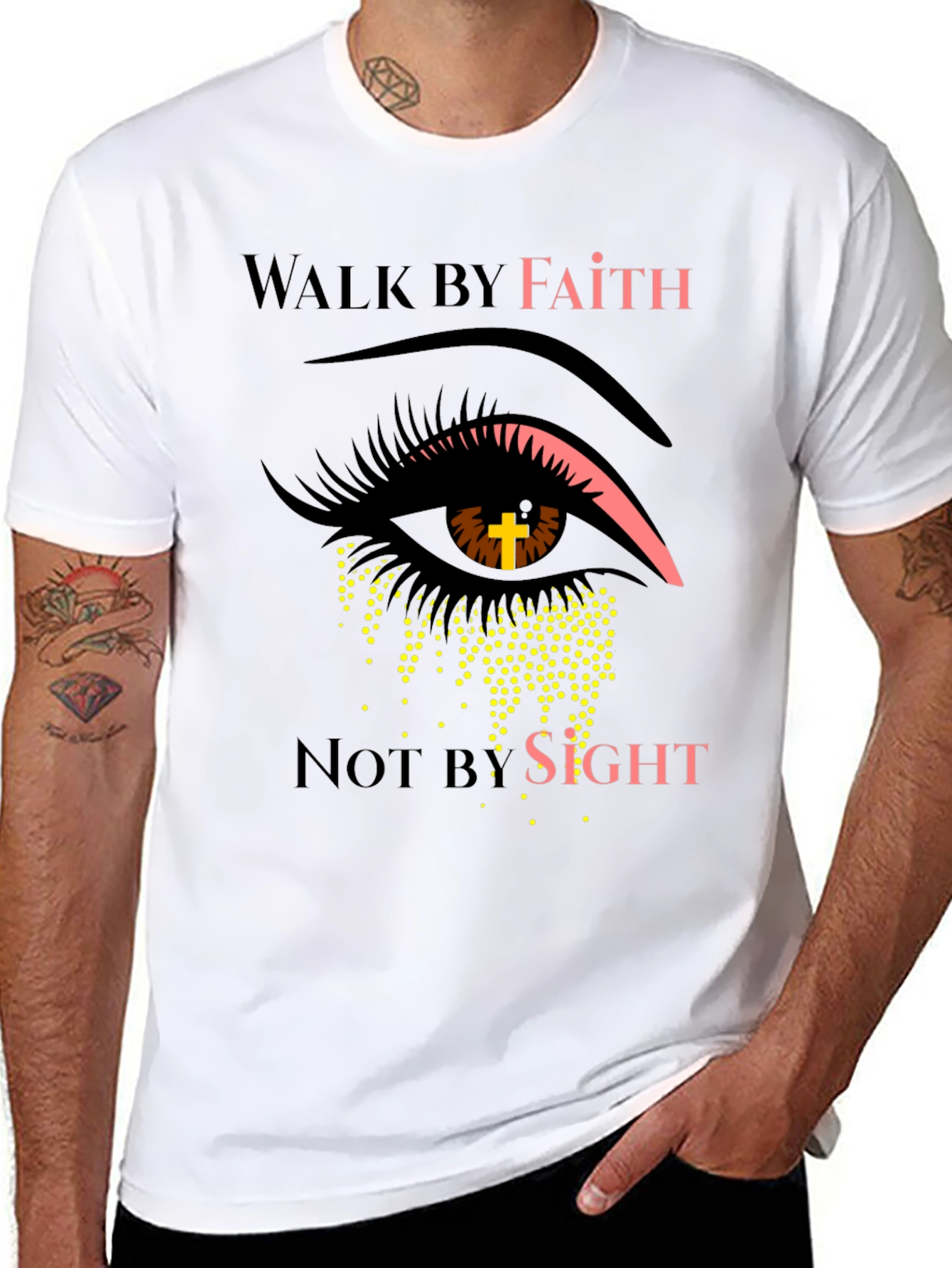 Faith Over Sight Graphic Tee - Christian Inspired Design