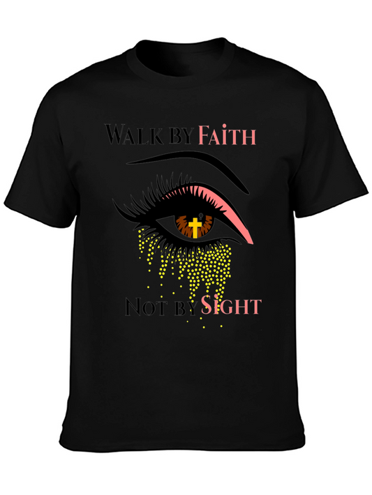 Faith Over Sight Graphic Tee - Christian Inspired Design