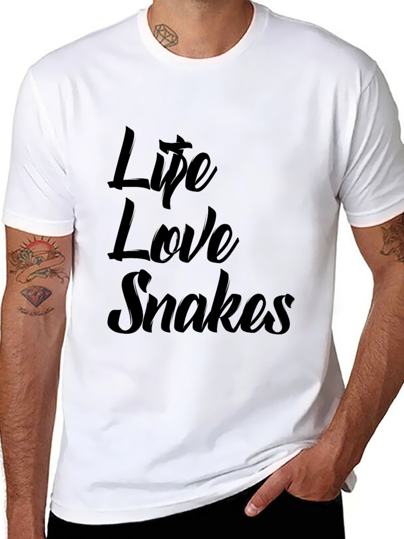 Life Love Snakes Graphic T-Shirt