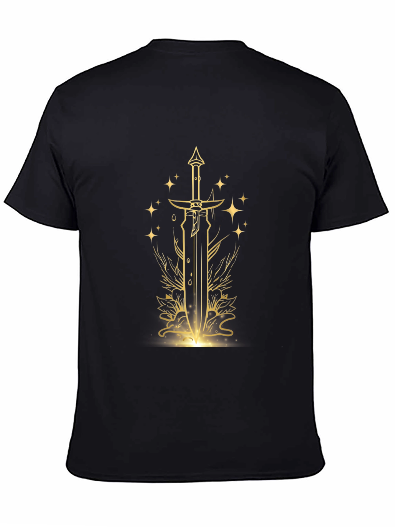 Fantasy Sword Graphic Tee - Black