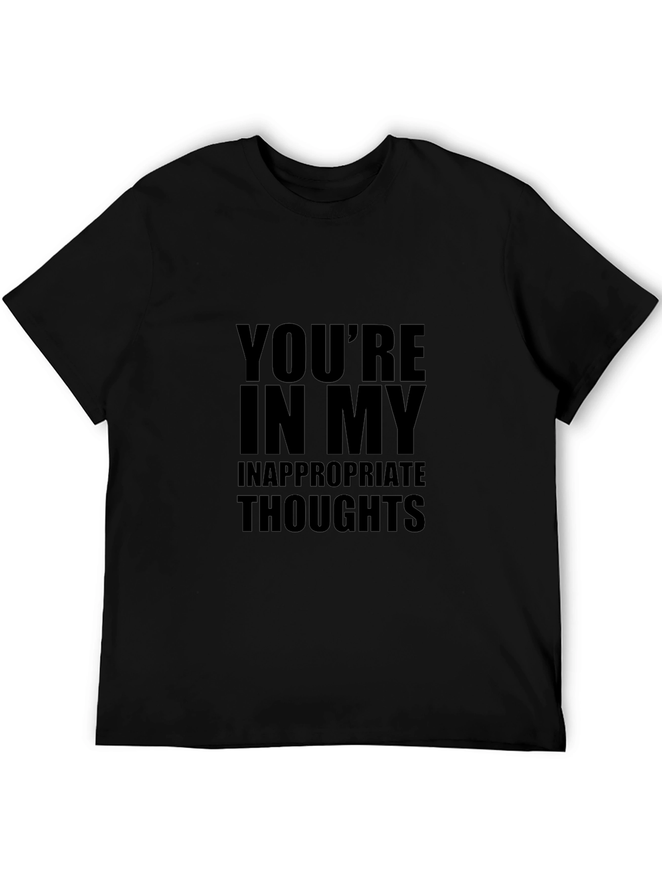 Inappropriate Thoughts Graphic T-Shirt - Black