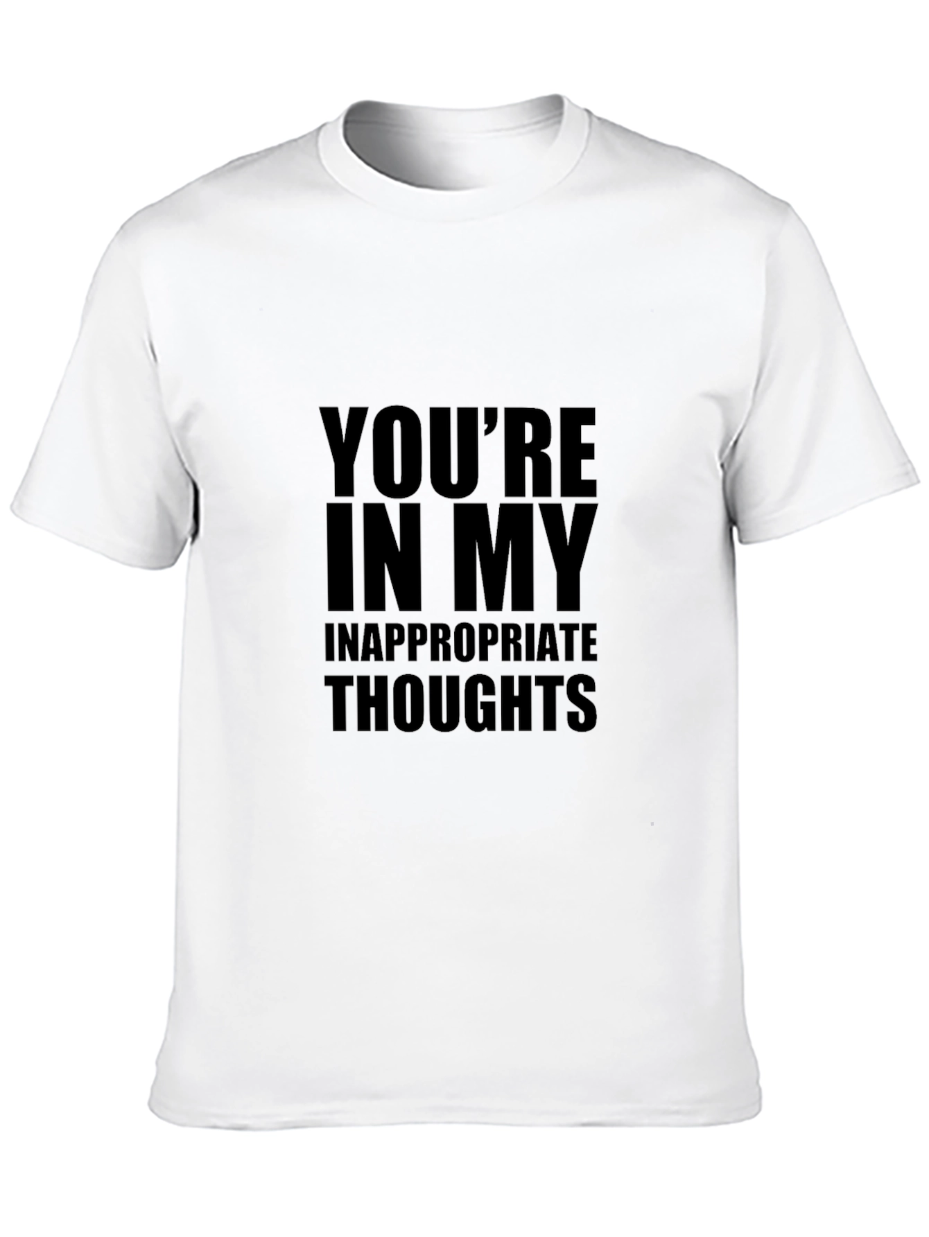 Inappropriate Thoughts Graphic T-Shirt - Black