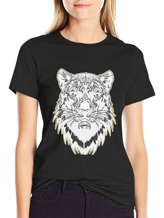 Cool Tiger Graphic Tee - Mens Black T-Shirt