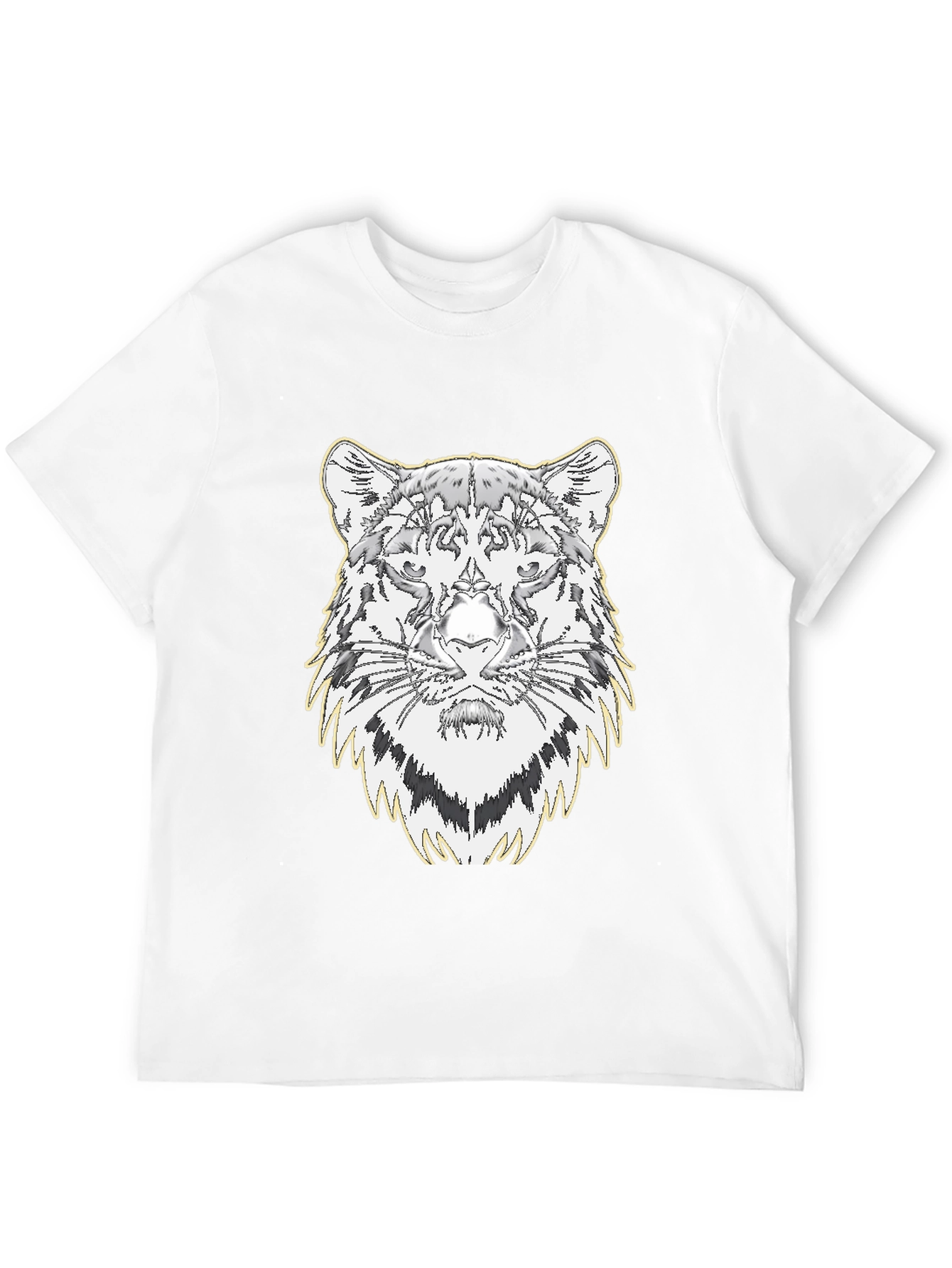 Cool Tiger Graphic Tee - Mens Black T-Shirt