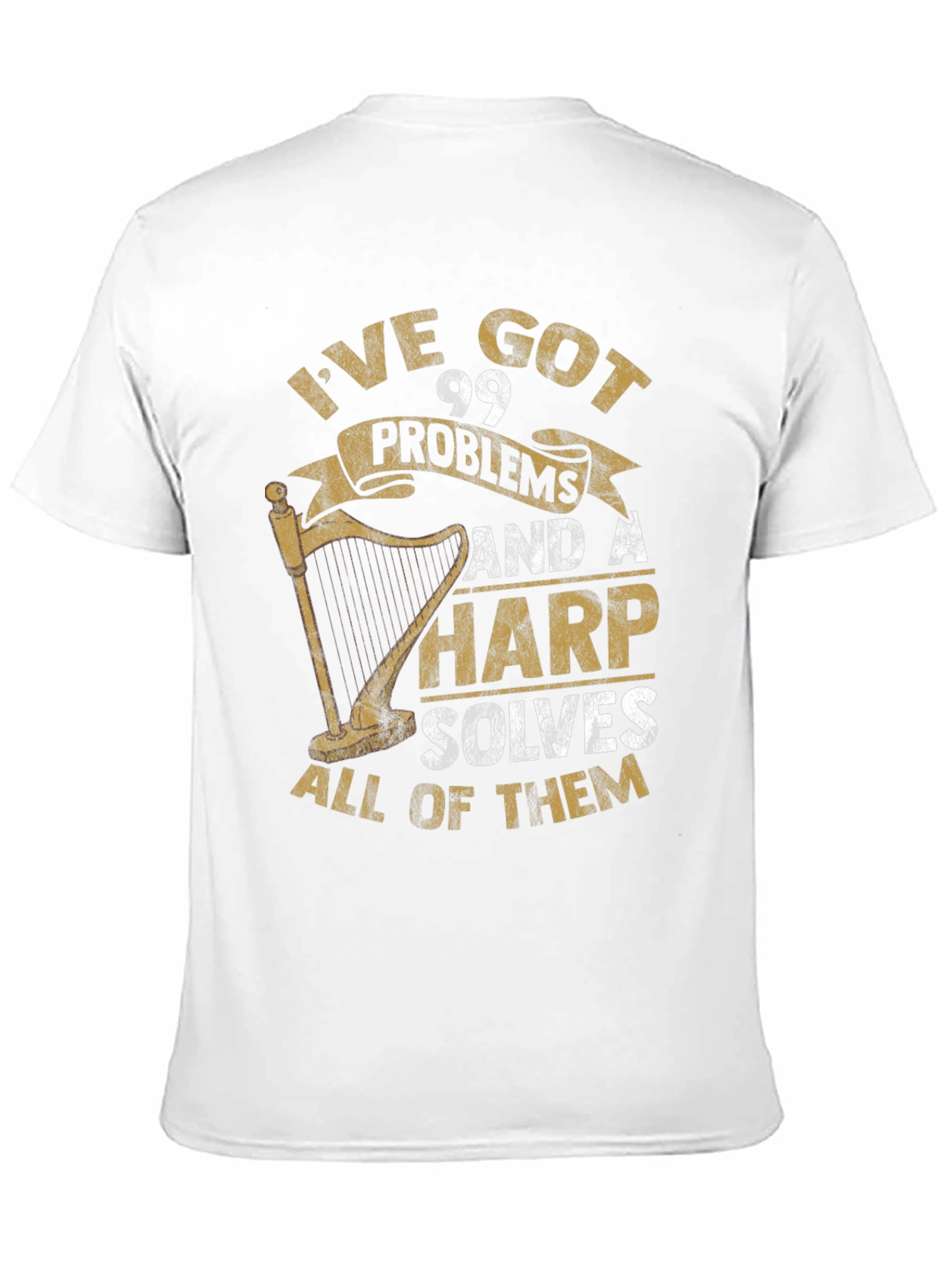 Harp Solves All Problems T-Shirt