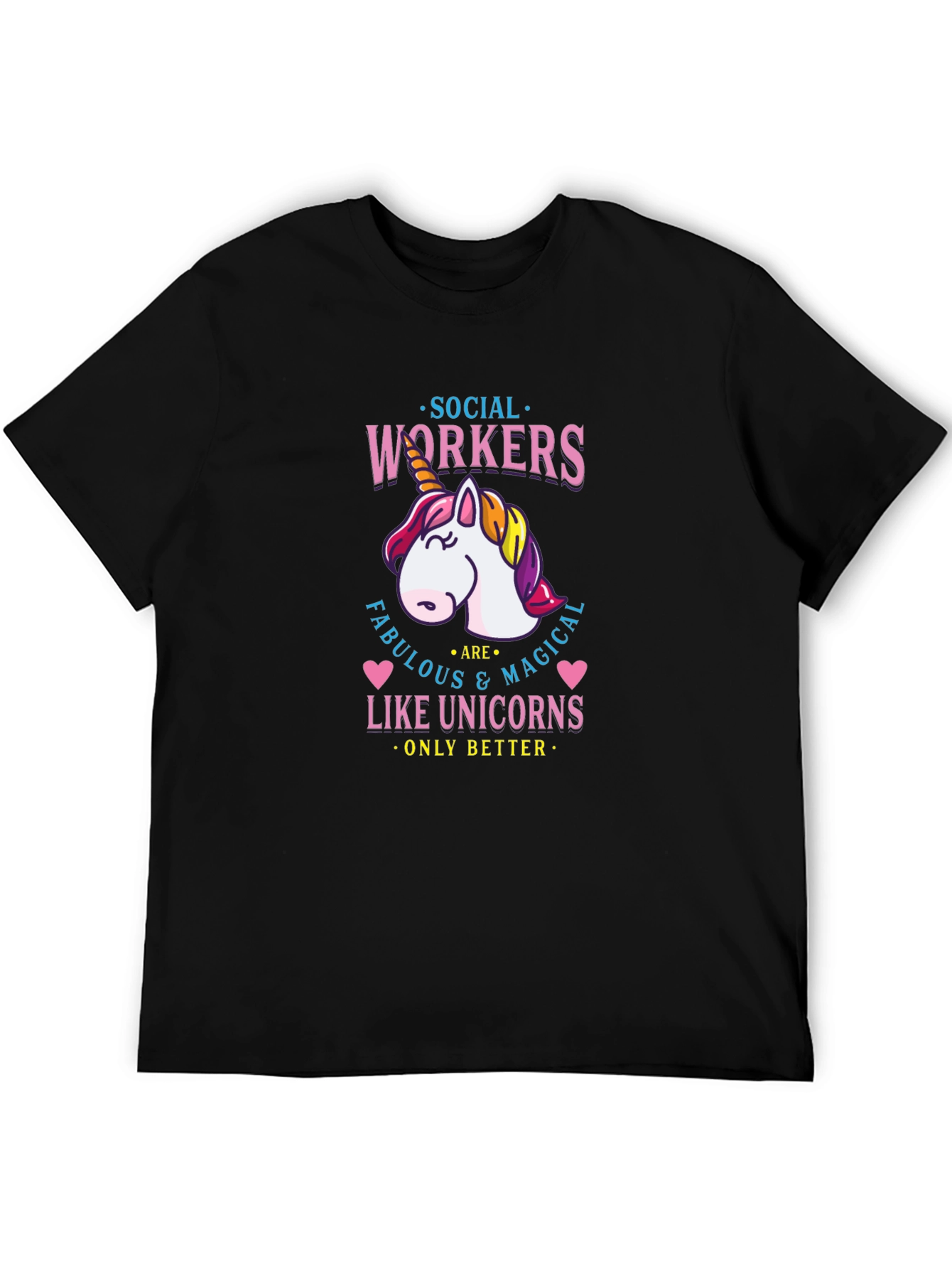 Social Workers Unicorn Graphic T-Shirt
