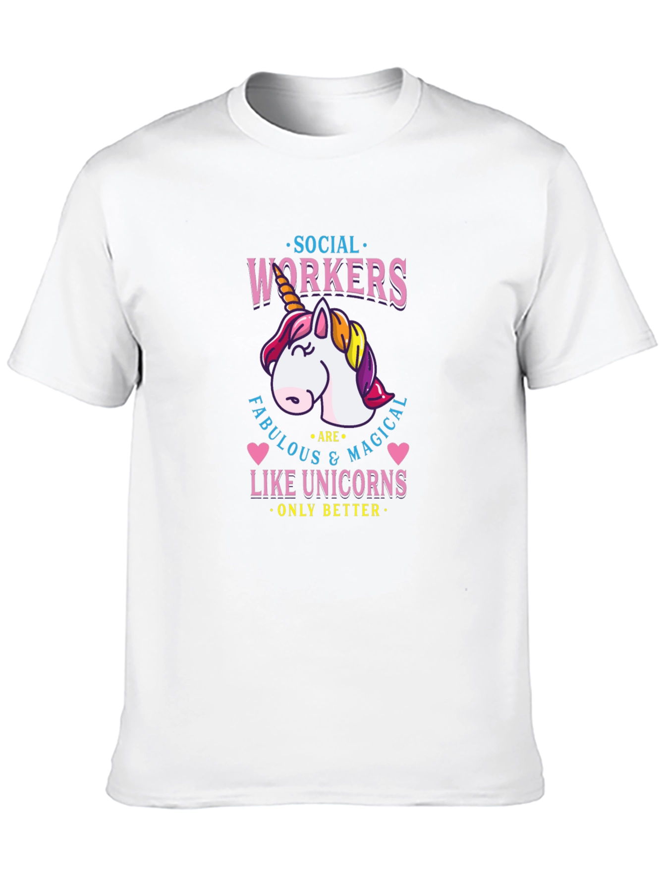 Social Workers Unicorn Graphic T-Shirt