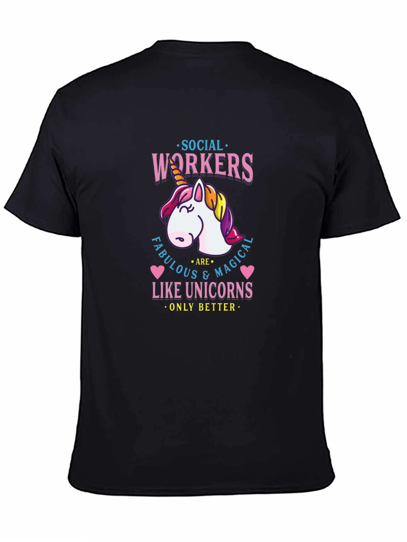 Social Workers Unicorn Graphic T-Shirt
