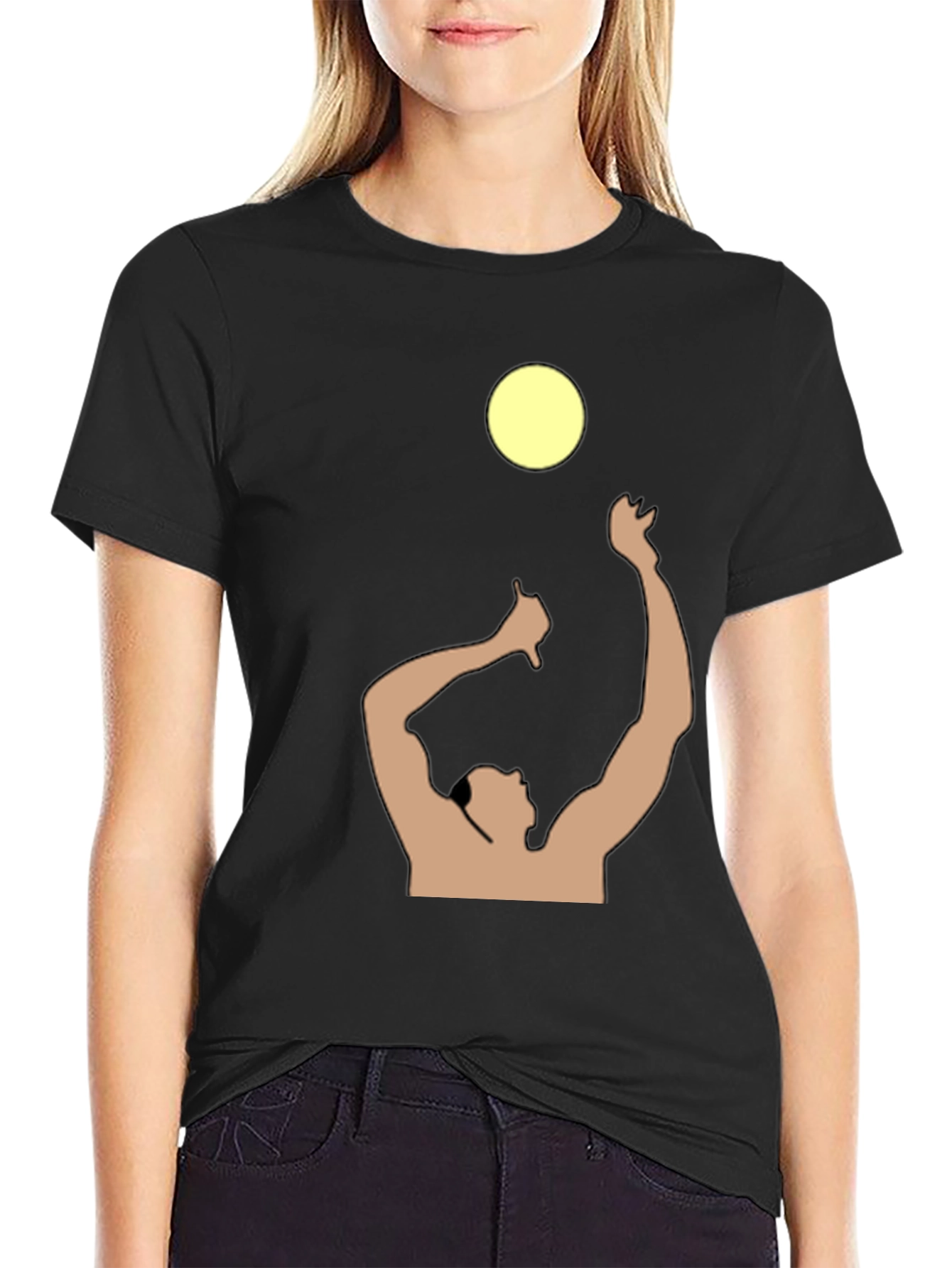 Volleyball Player Graphic T-Shirt