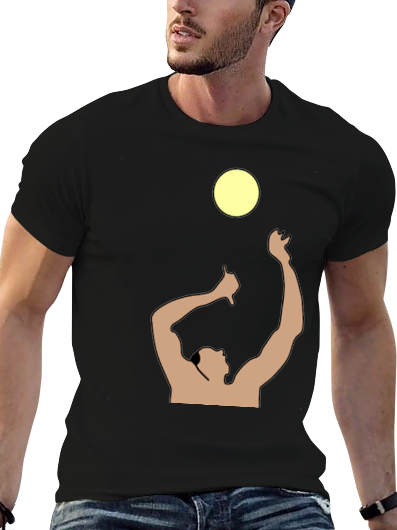 Volleyball Player Graphic T-Shirt