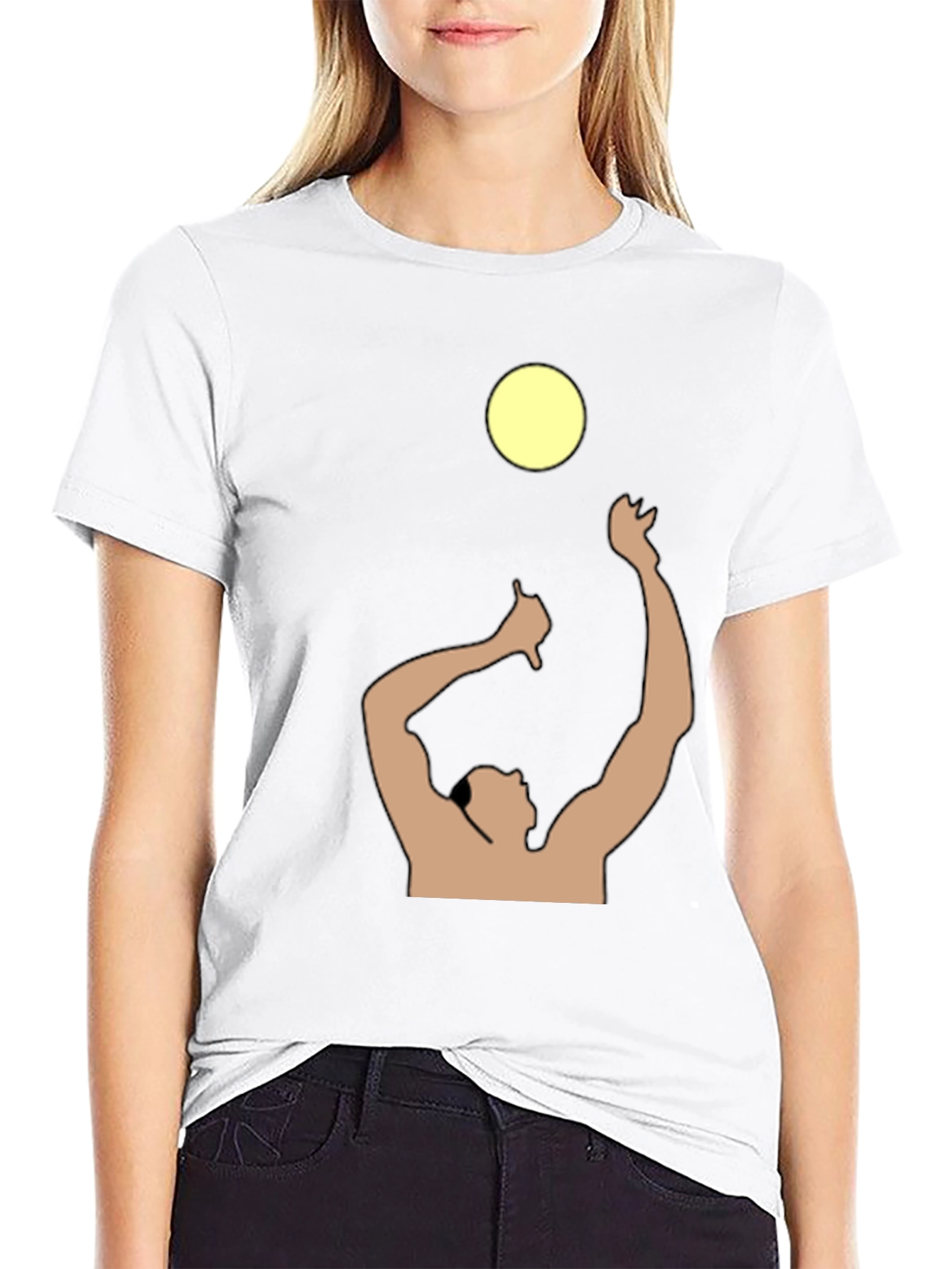 Volleyball Player Graphic T-Shirt