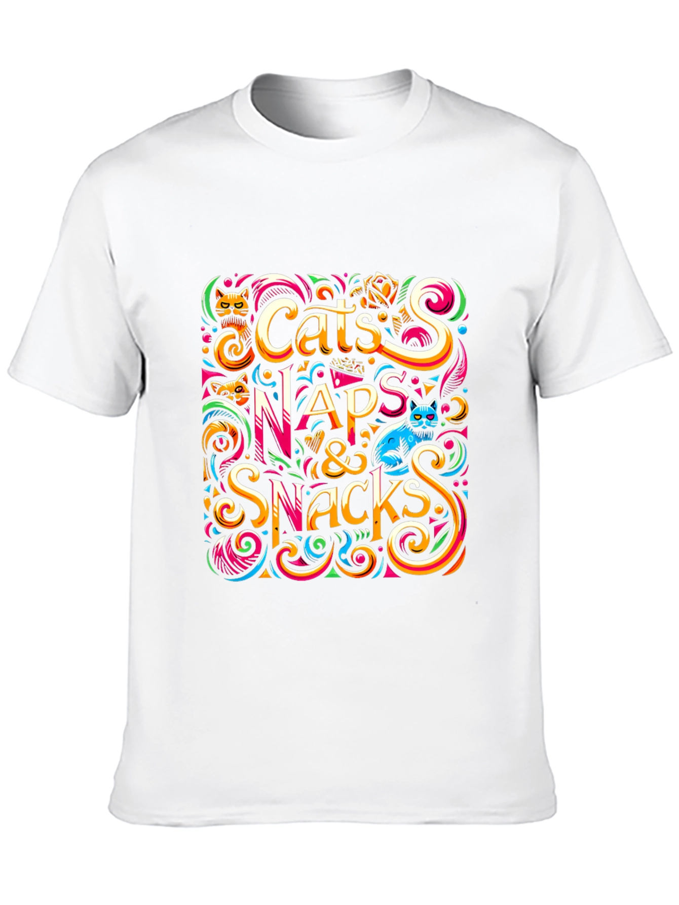 Cats Naps & Snacks Graphic Tee