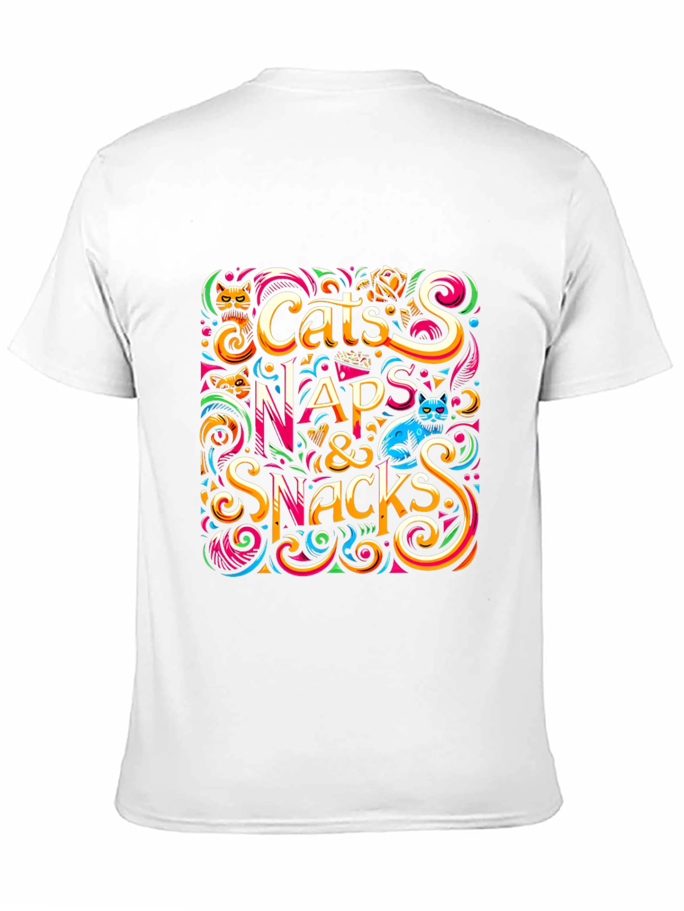 Cats Naps & Snacks Graphic Tee