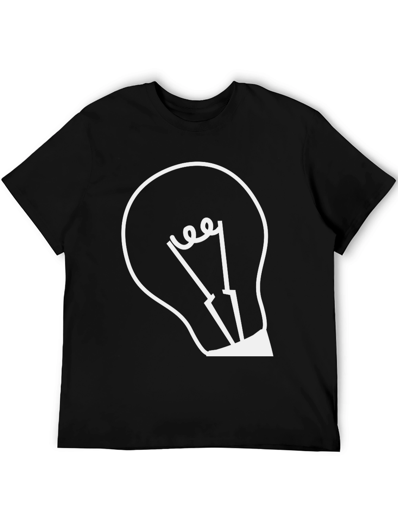 Light Bulb Graphic Tee - Modern Design T-Shirt