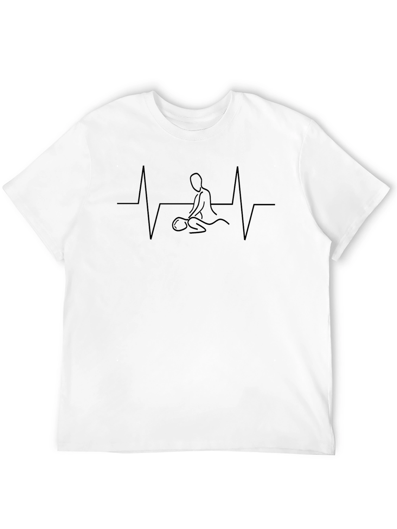 Massage Heartbeat T-Shirt - Relax & Wellness!