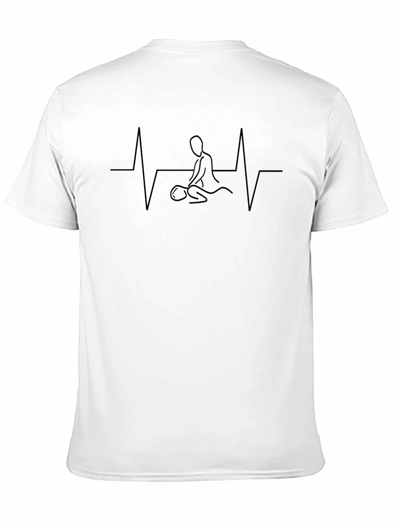 Massage Heartbeat T-Shirt - Relax & Wellness!