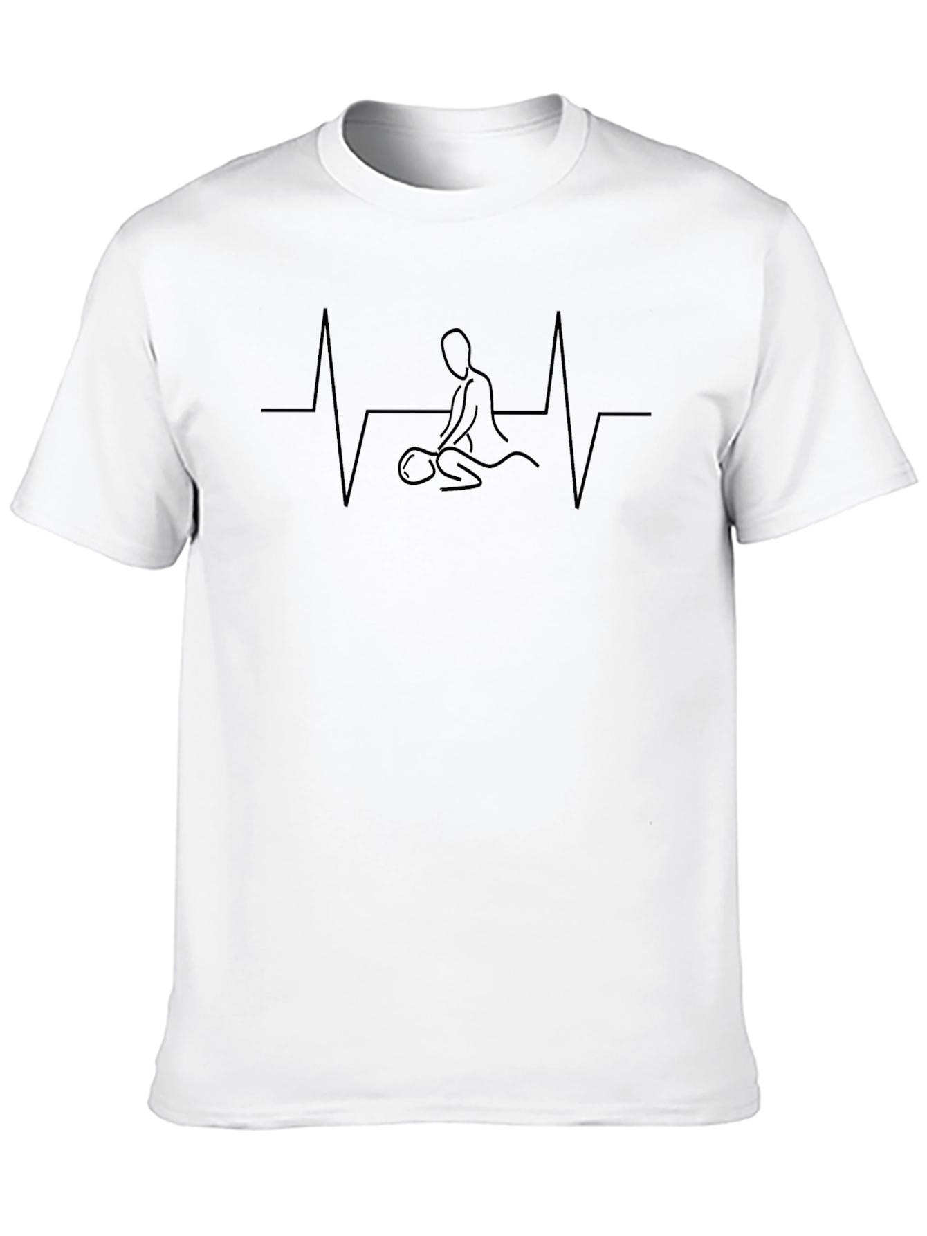 Massage Heartbeat T-Shirt - Relax & Wellness!