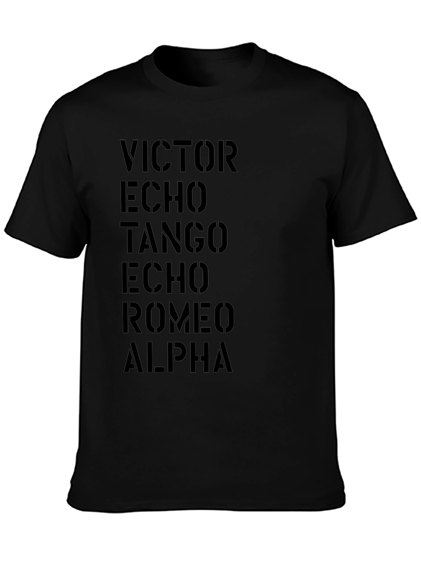 Nautical Alphabet Stencil T-Shirt