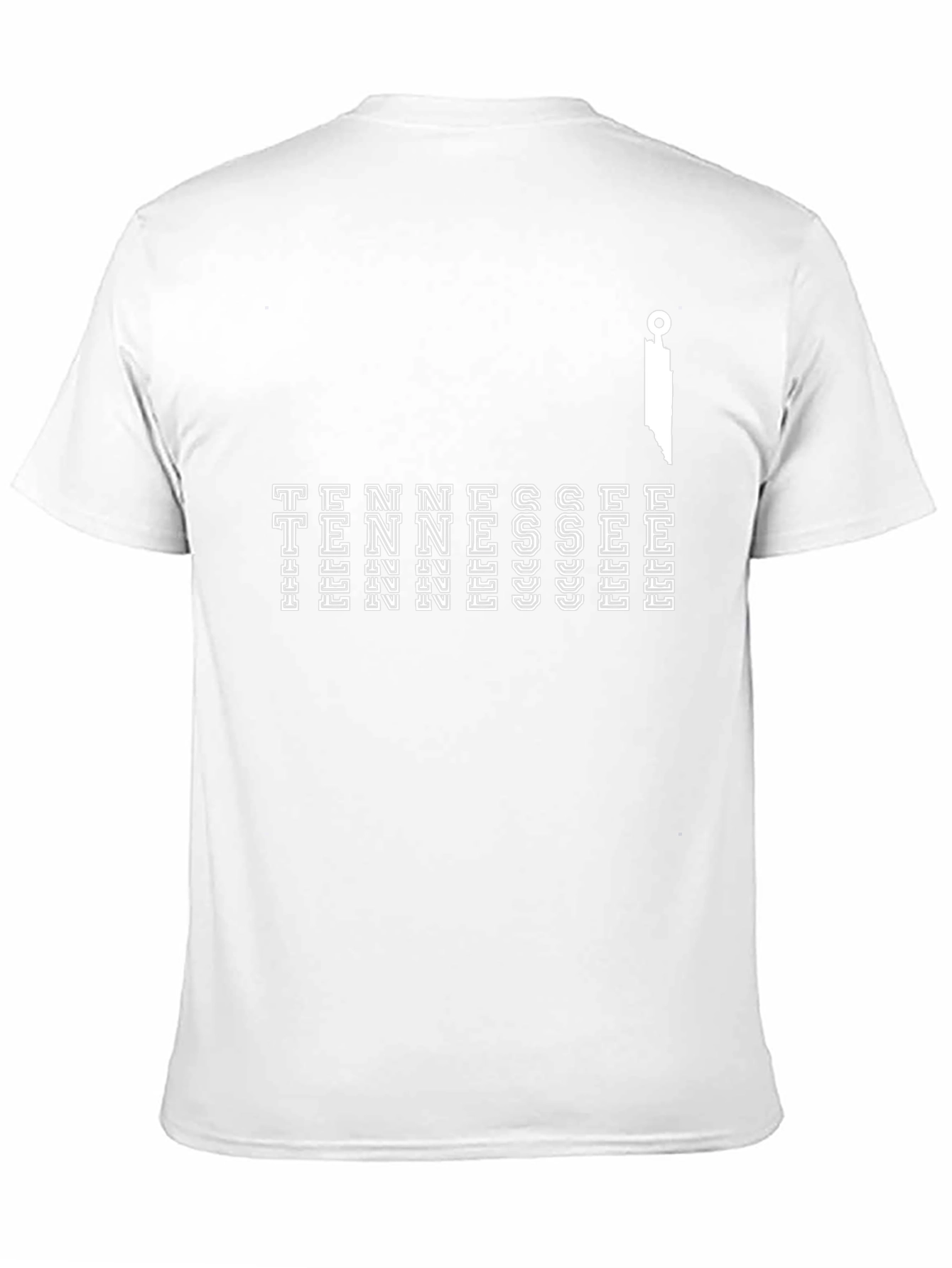 Tennessee Graphic Print Mens Black T-Shirt