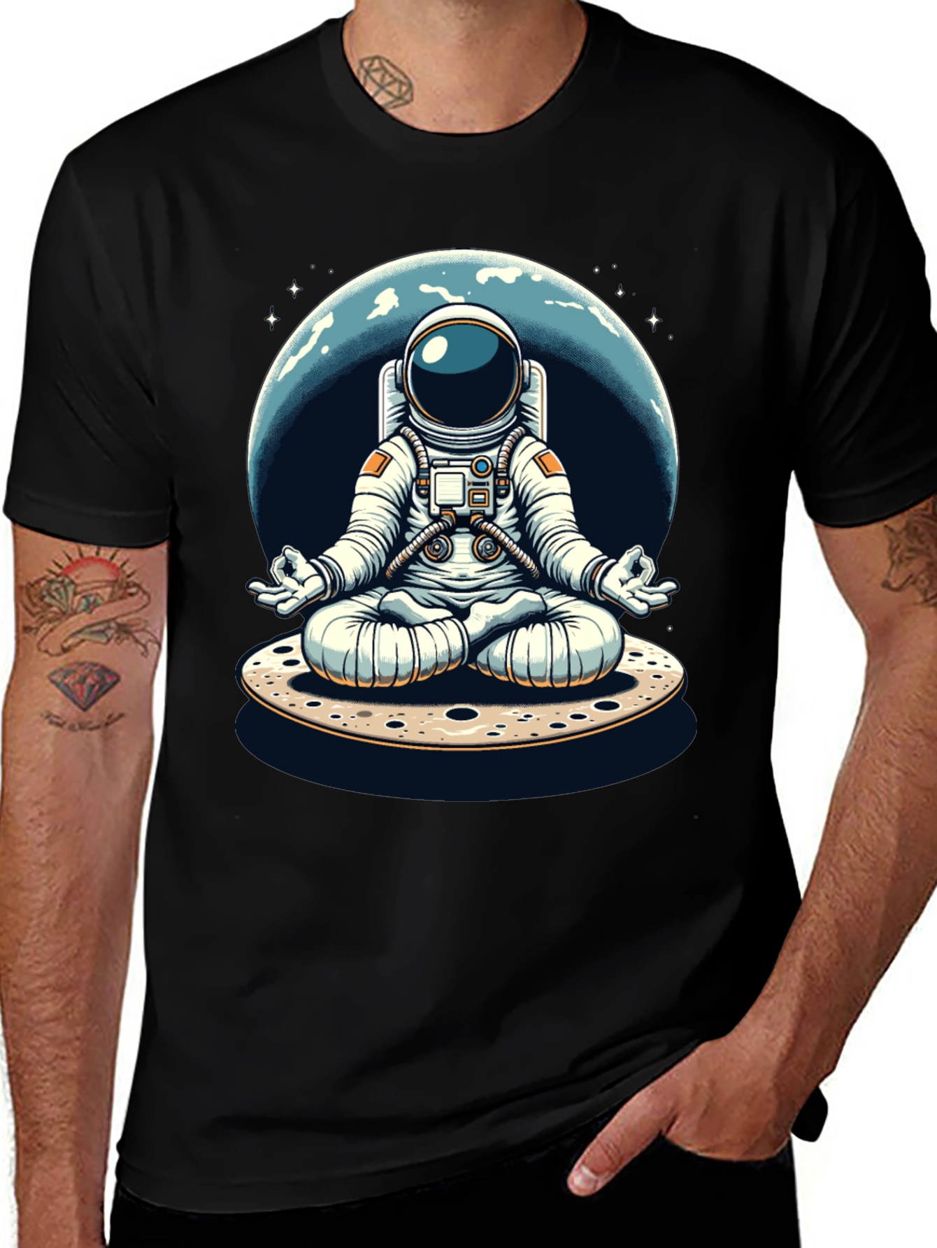 Zen Astronaut Graphic T-Shirt