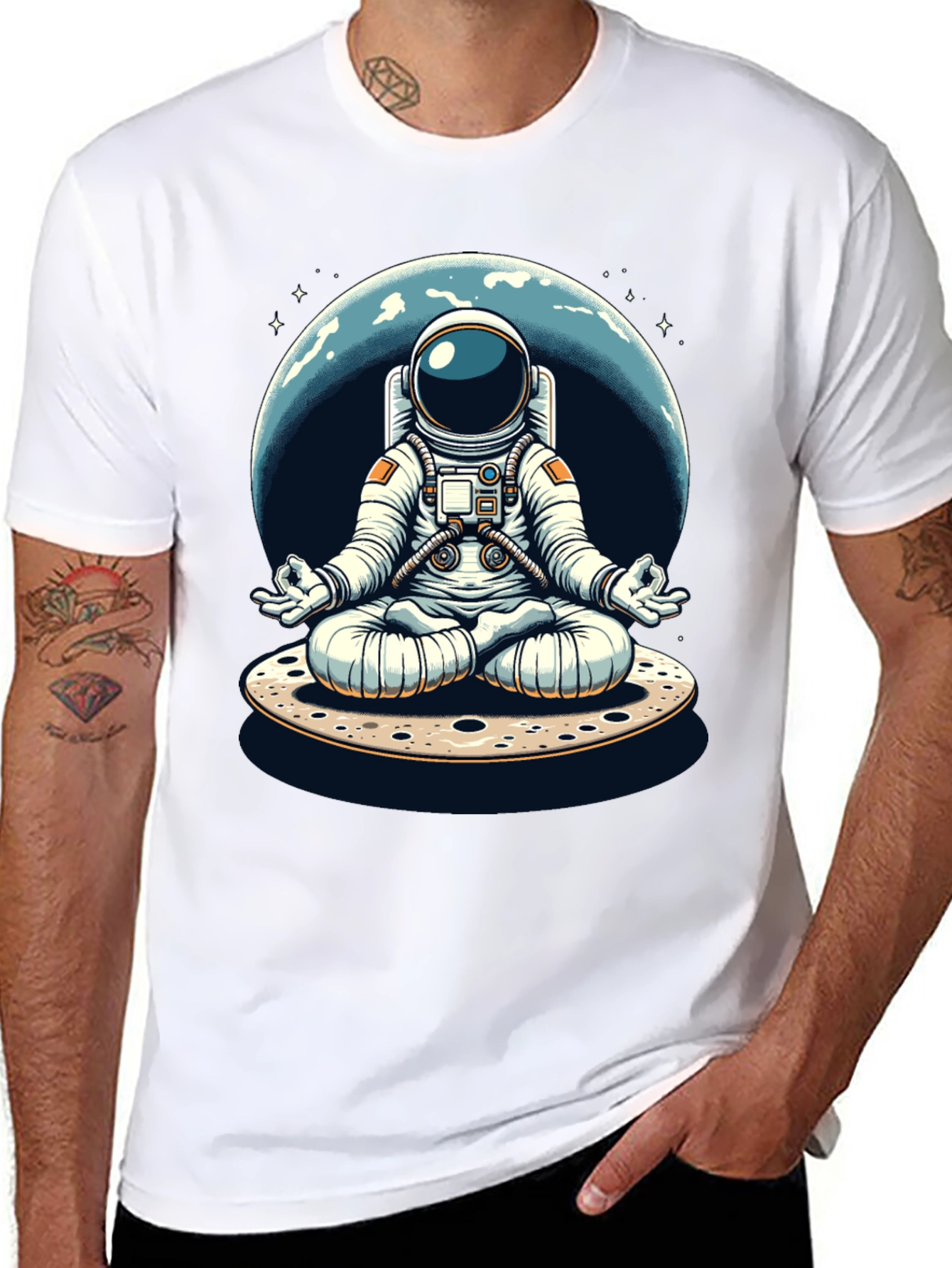 Zen Astronaut Graphic T-Shirt