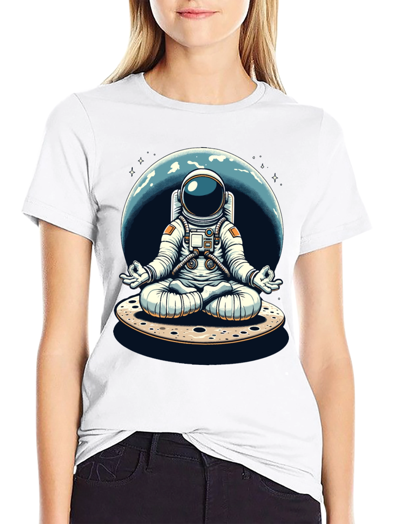 Zen Astronaut Graphic T-Shirt