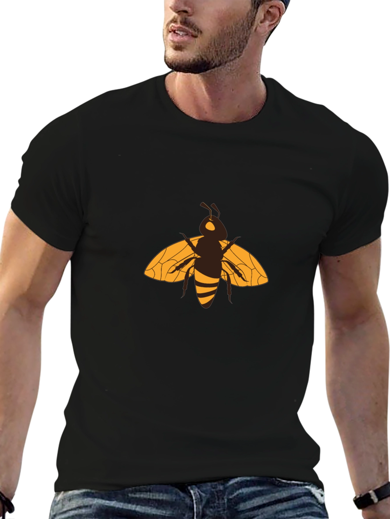 Bee Graphic Black T-Shirt