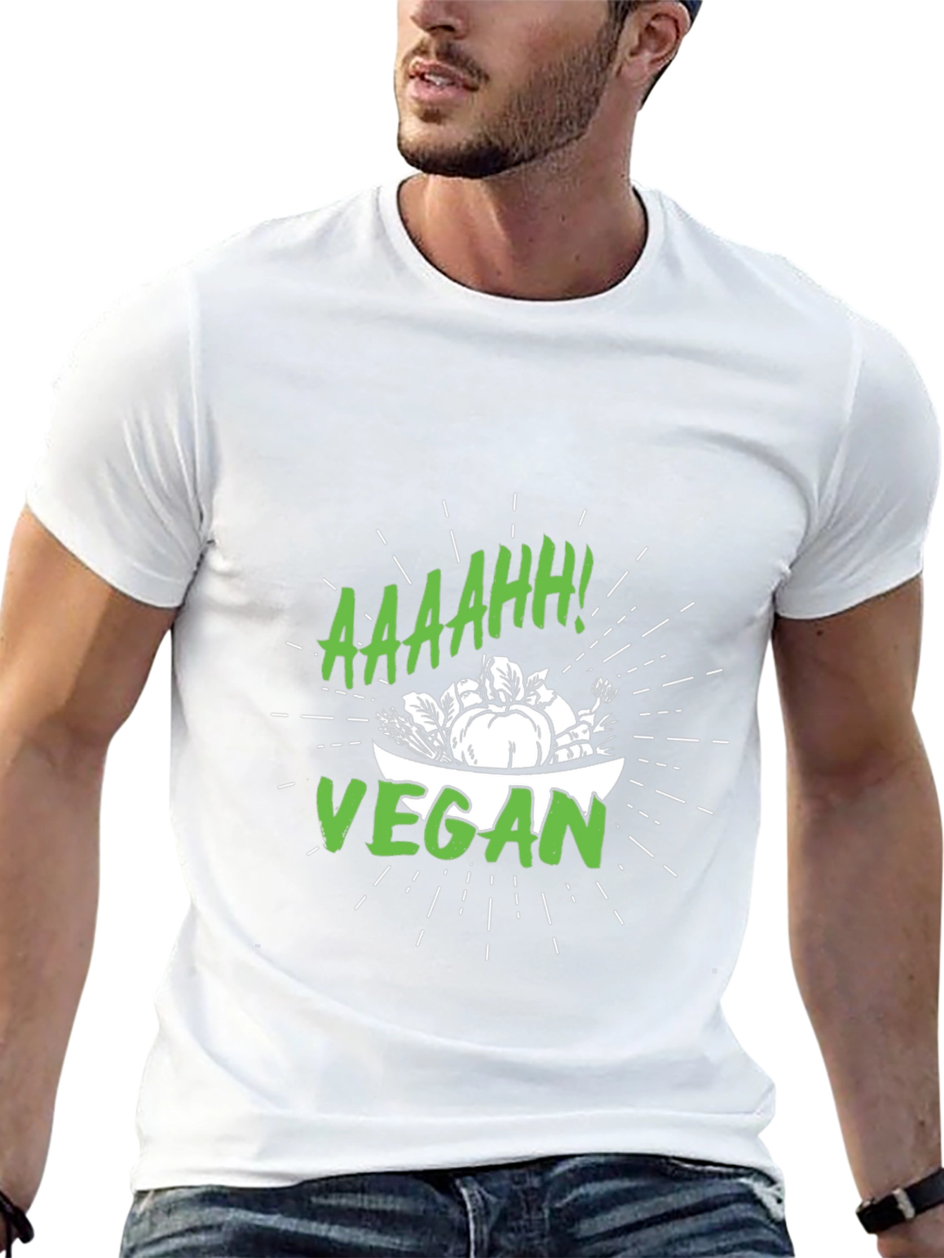 Vegan T-Shirt - Aaaahh! Design