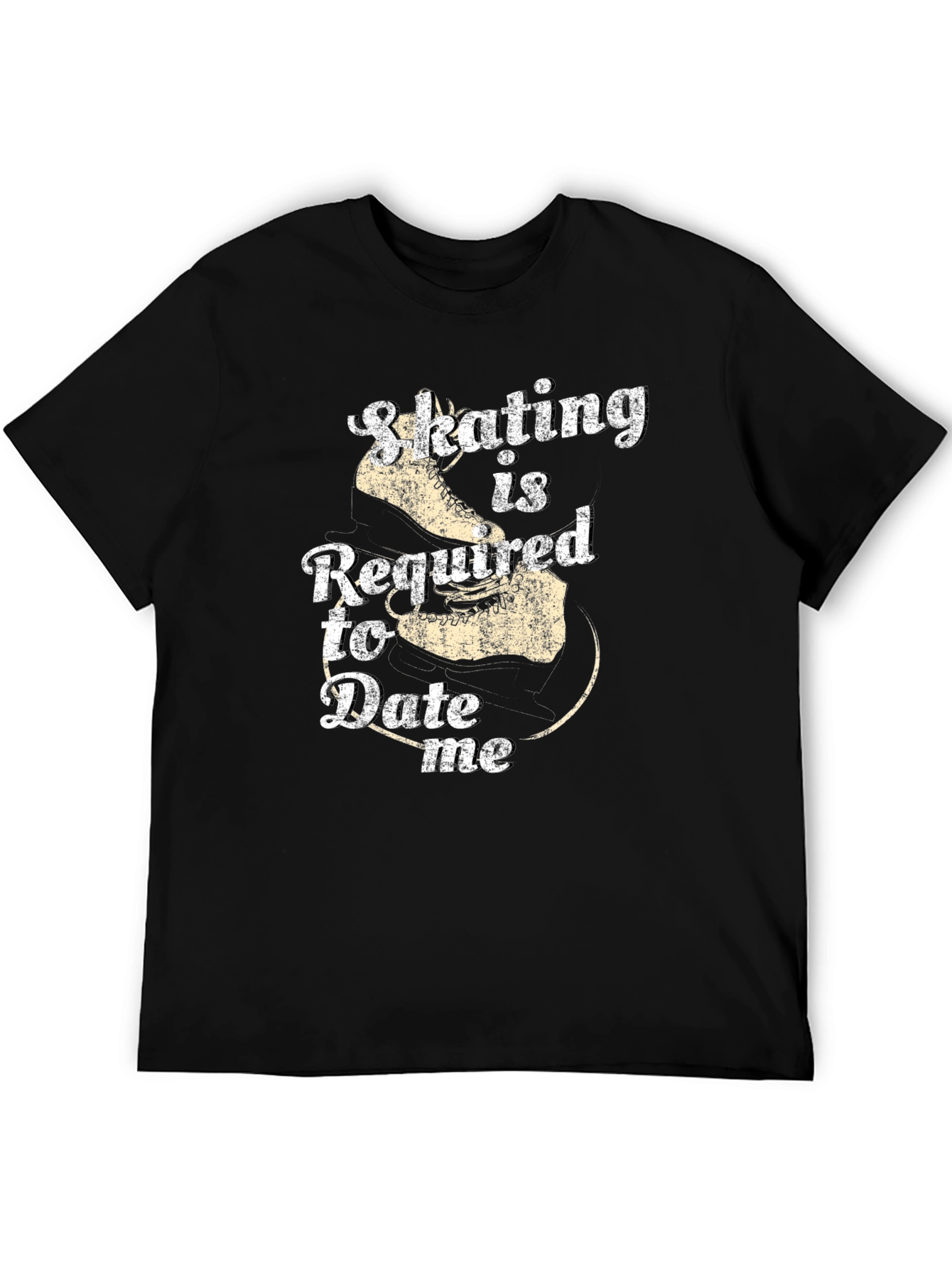 Skating Required To Date Me Black T-Shirt